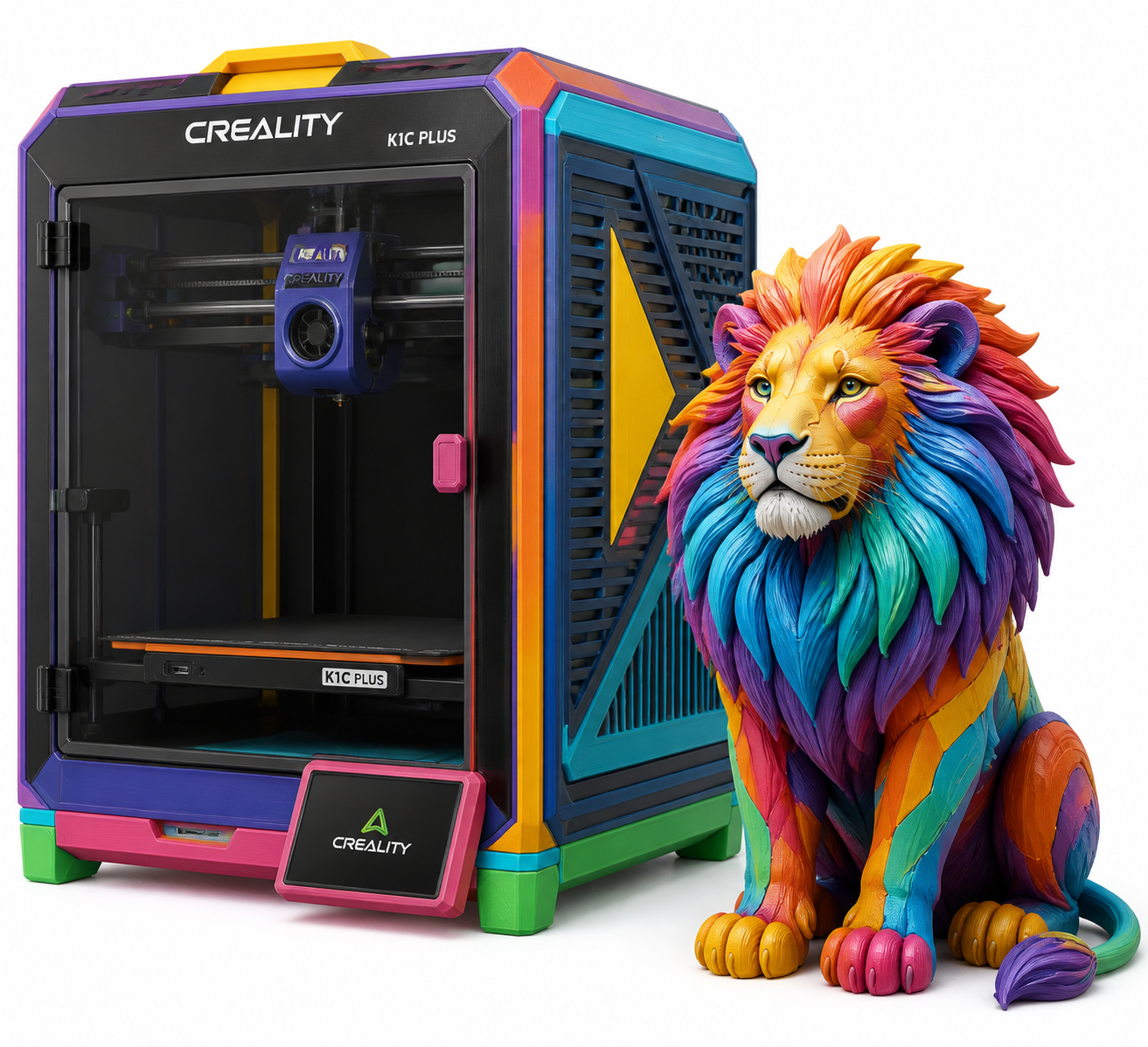 醒狮钥匙扣彩色版 Inspiración de diseño creativo impresión 3D