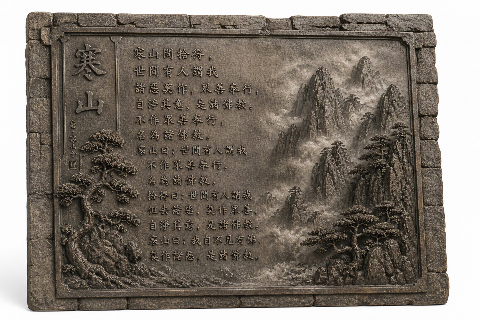 寒山题壁 3D प्रिंटिंग रचनात्मक डिज़ाइन प्रेरणा