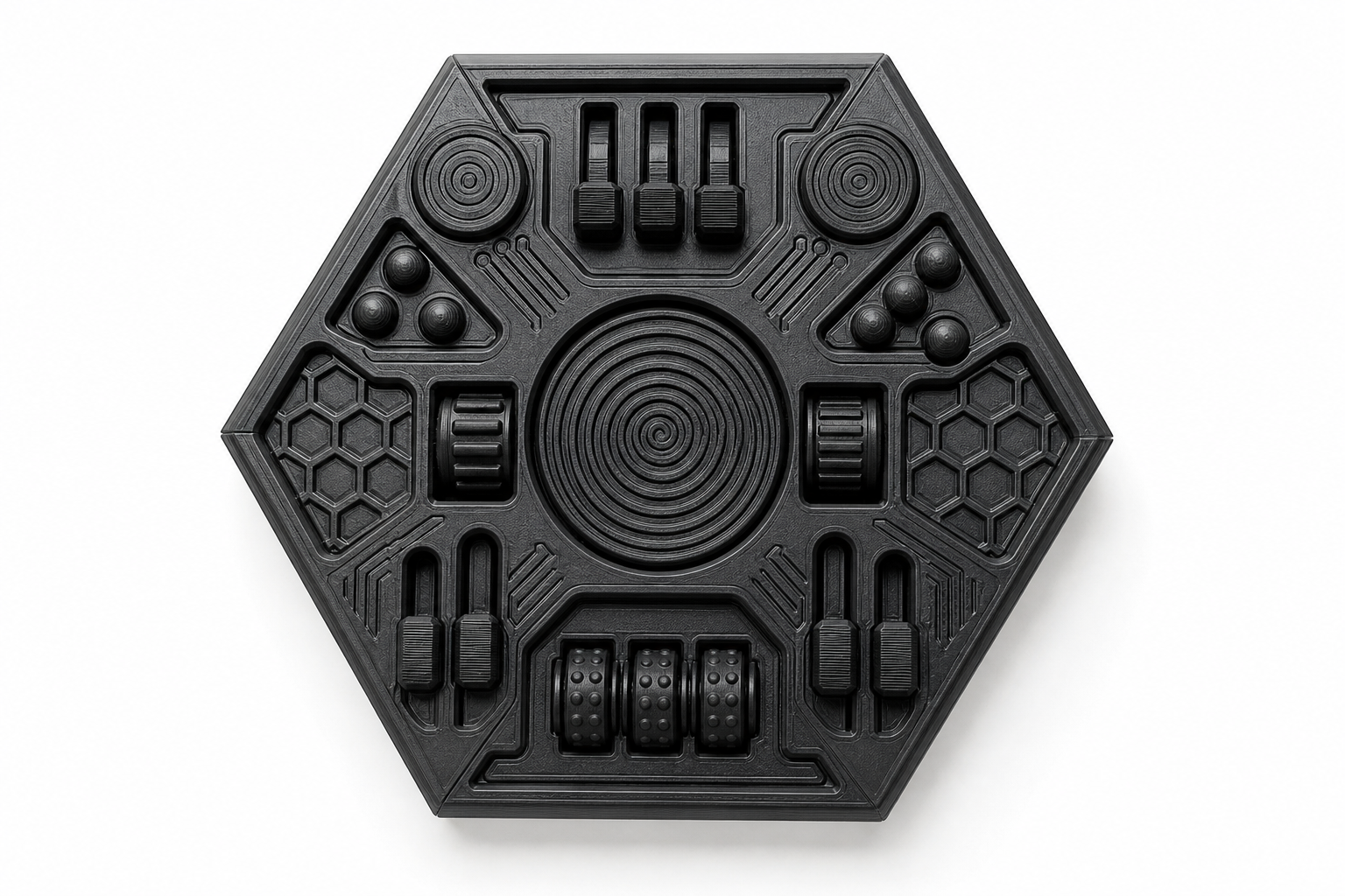 Maxi Hexagon Fidget Inspirasi reka bentuk kreatif cetakan 3D