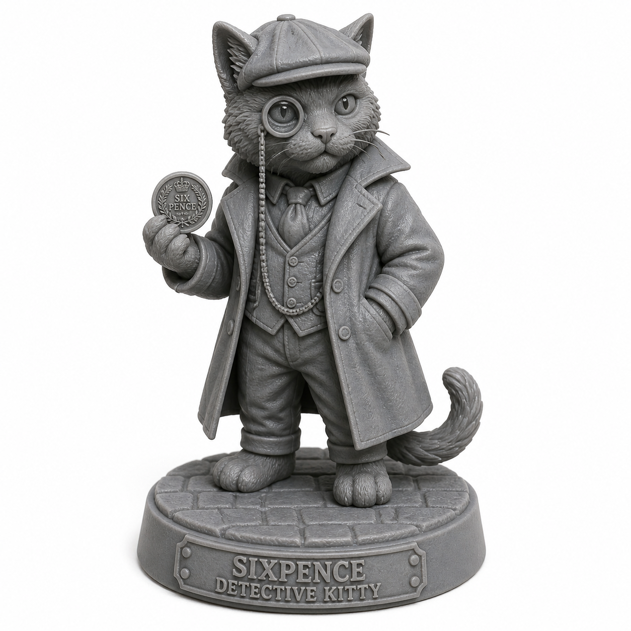 Sixpence Detective K Inspirasi desain kreatif cetak 3D