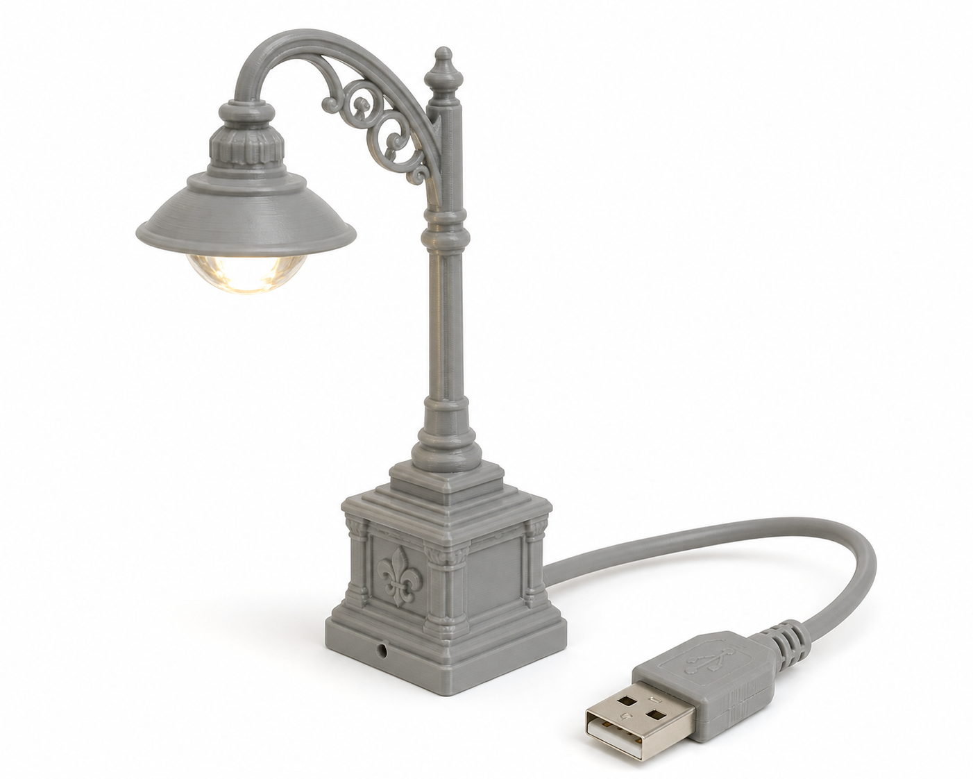 锥形 USB 灯 Inspirasi reka bentuk kreatif cetakan 3D