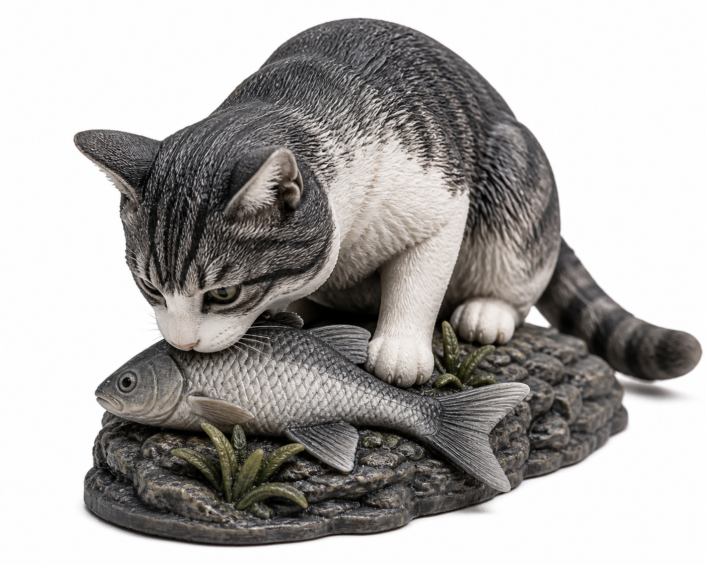 CAT EATING FISH 3D-Druck kreative Design-Inspiration
