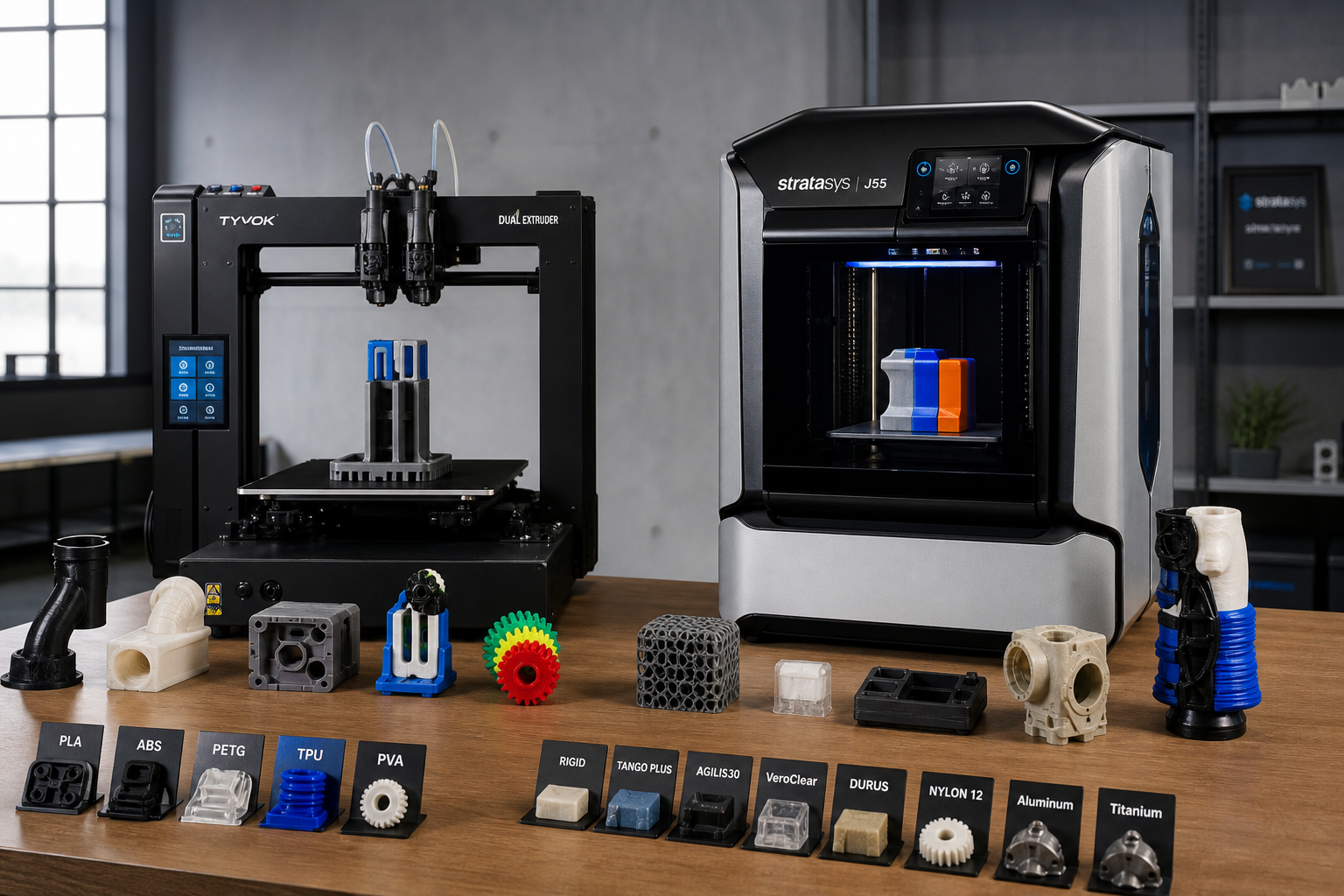 多材料3D打印技术突破:从双喷头FDM到多材料喷射的完整解决方案