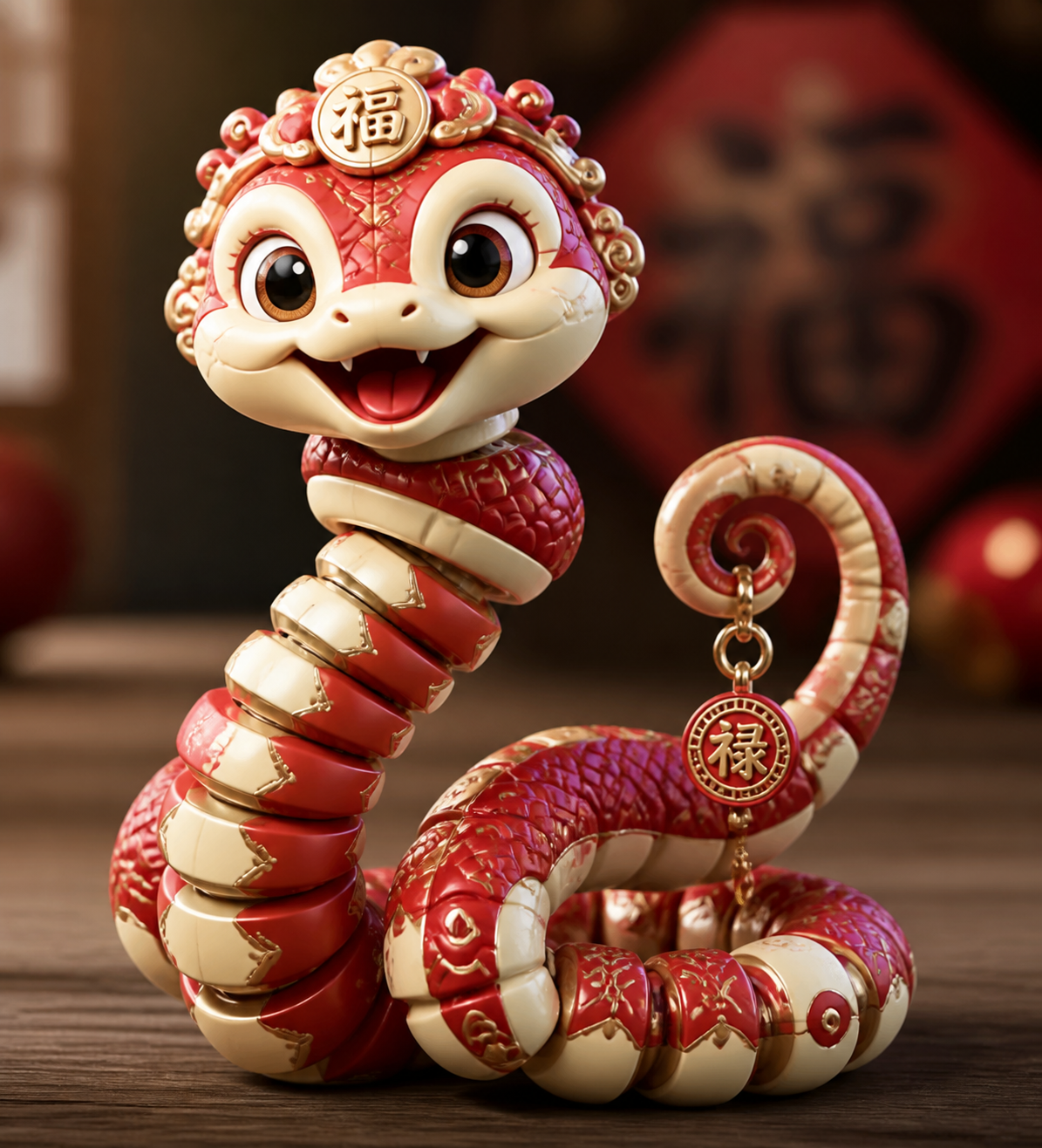 弹簧蛇 Вдохновение креативного дизайна 3D-печати