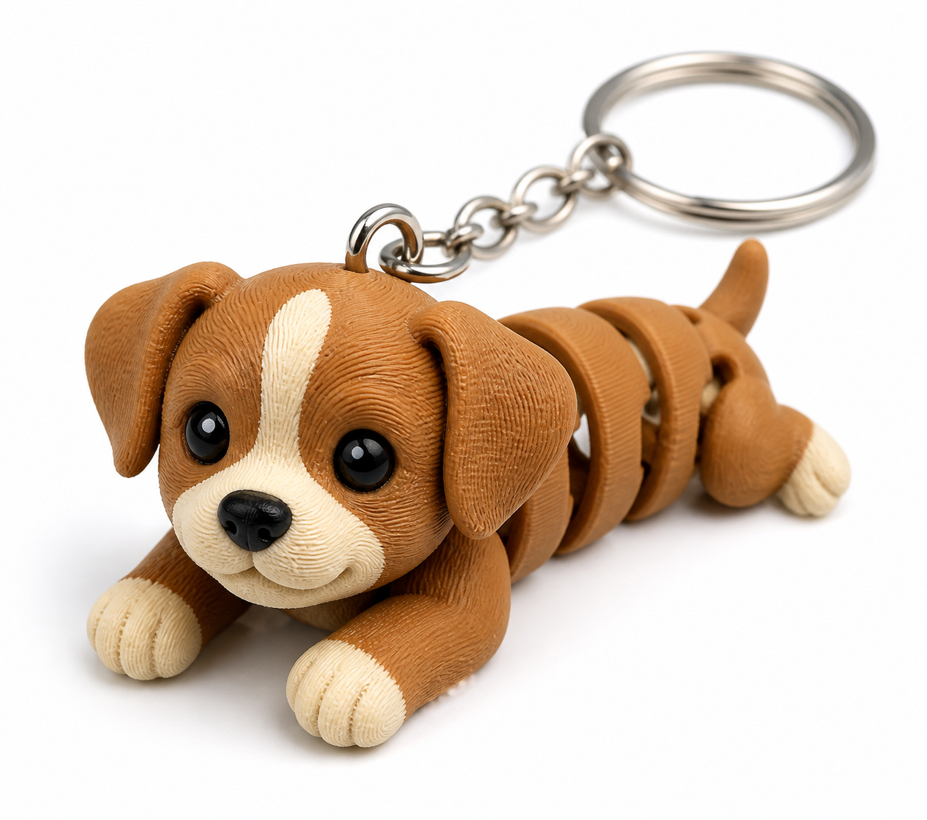Flexi Puppy Keychain 3D Printing Creative Design Inspiration