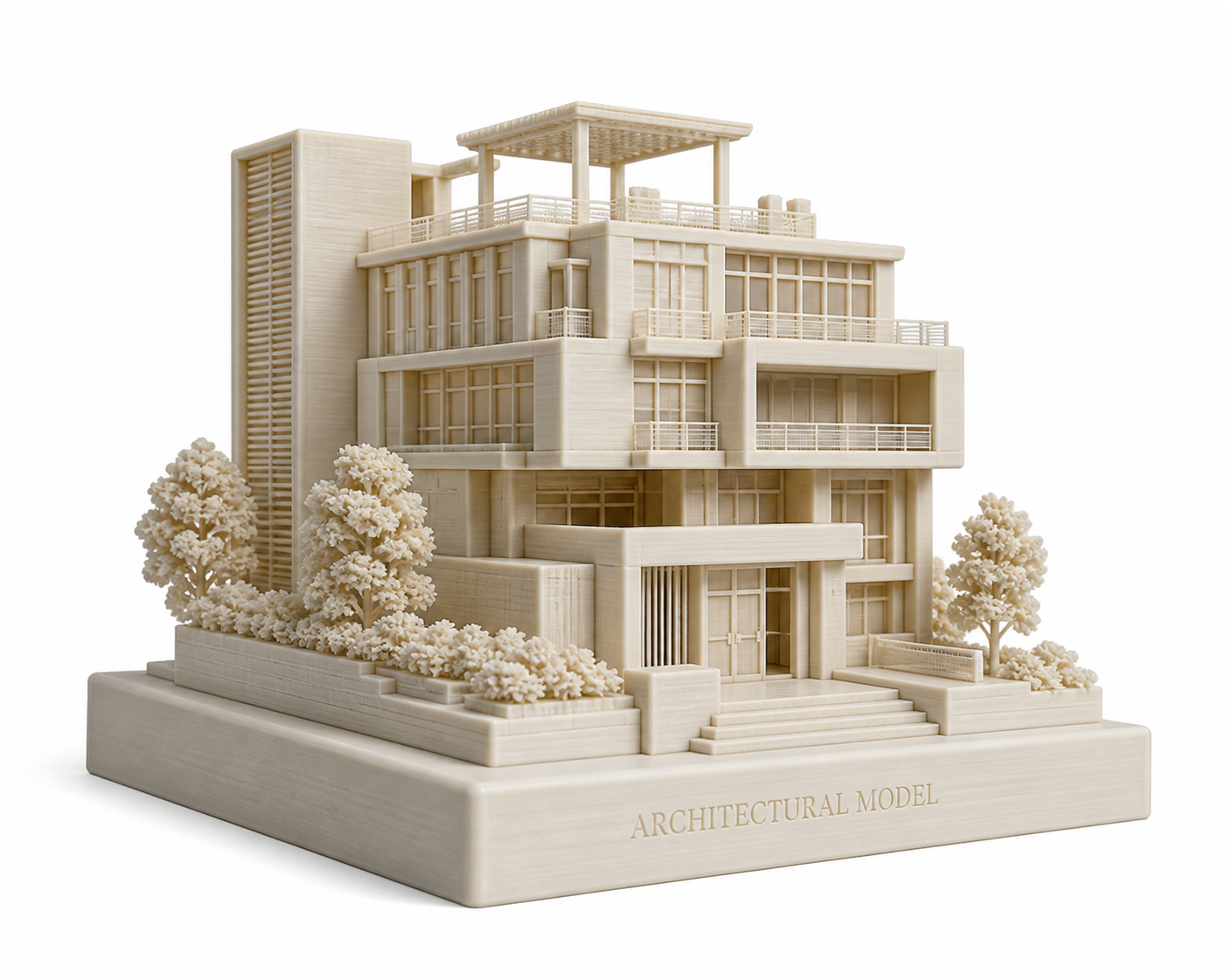 徽派建筑模型小景3D打印创意设计灵感