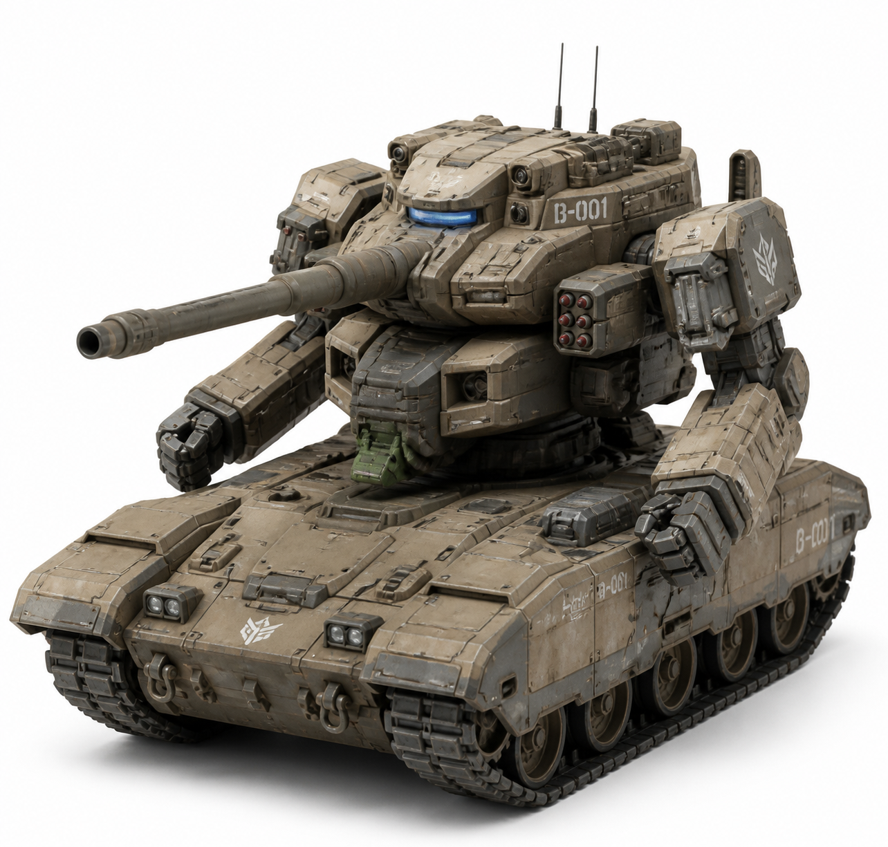 B-001野牛步战车趣味模型3D打印创意设计灵感