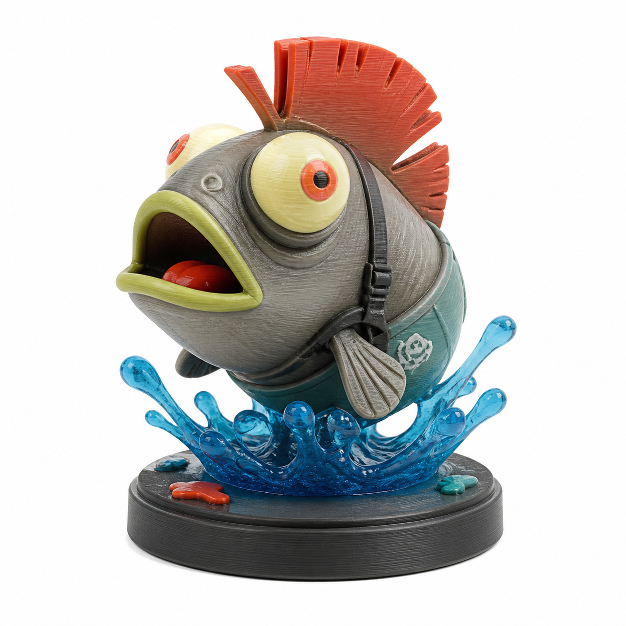 【splatoon】伞鱼 蝙蝠鱼 3D प्रिंटिंग रचनात्मक डिज़ाइन प्रेरणा