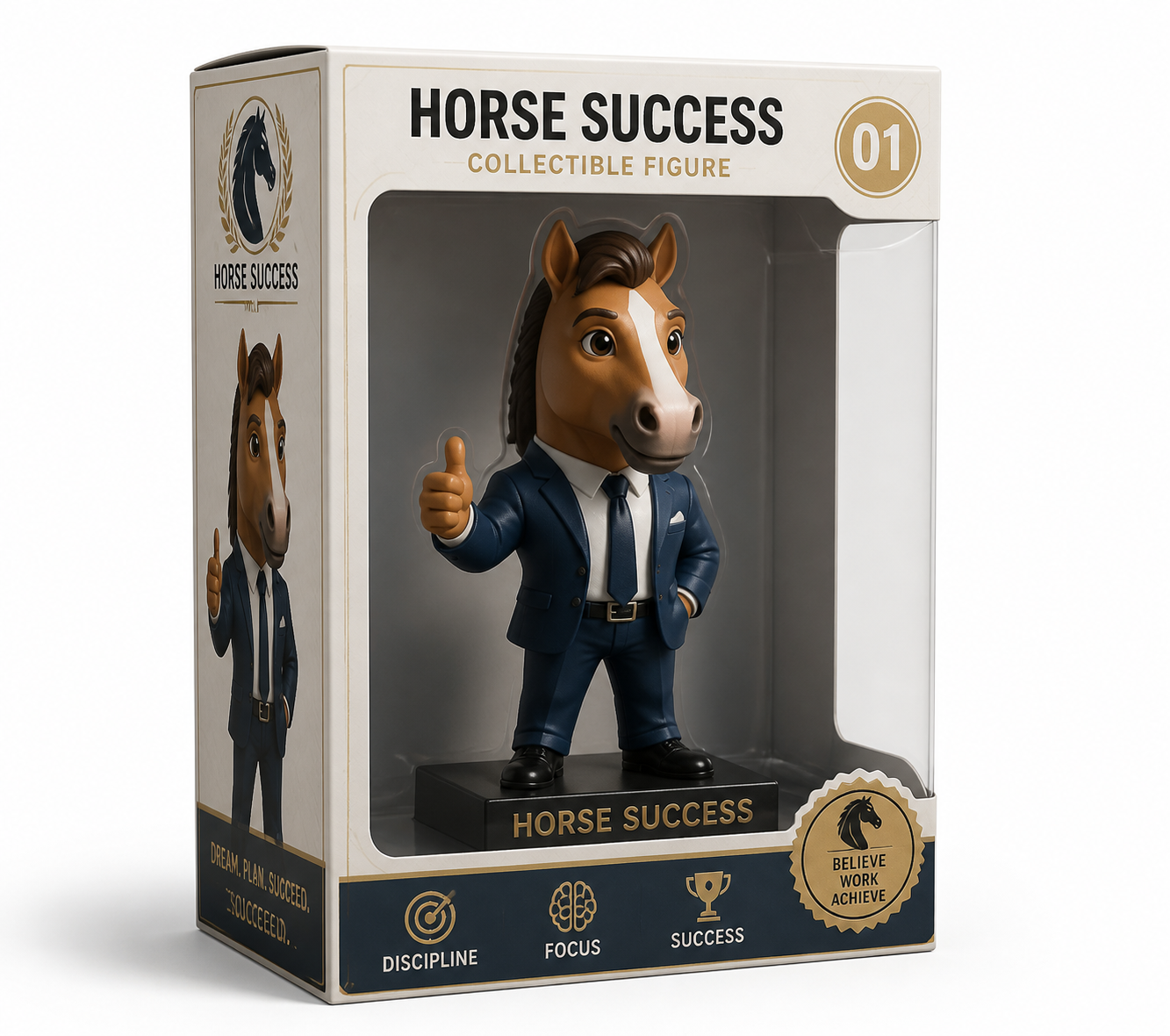 动物盲盒手办系列-小马Horse(成功S إلهام التصميم الإبداعي للطباعة ثلاثية الأبعاد