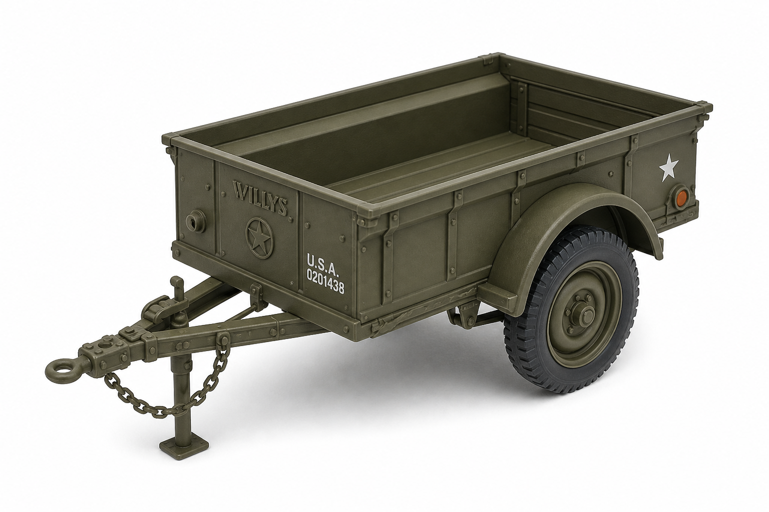 WILLYS JEEP Trailer Inspiration de design créatif impression 3D