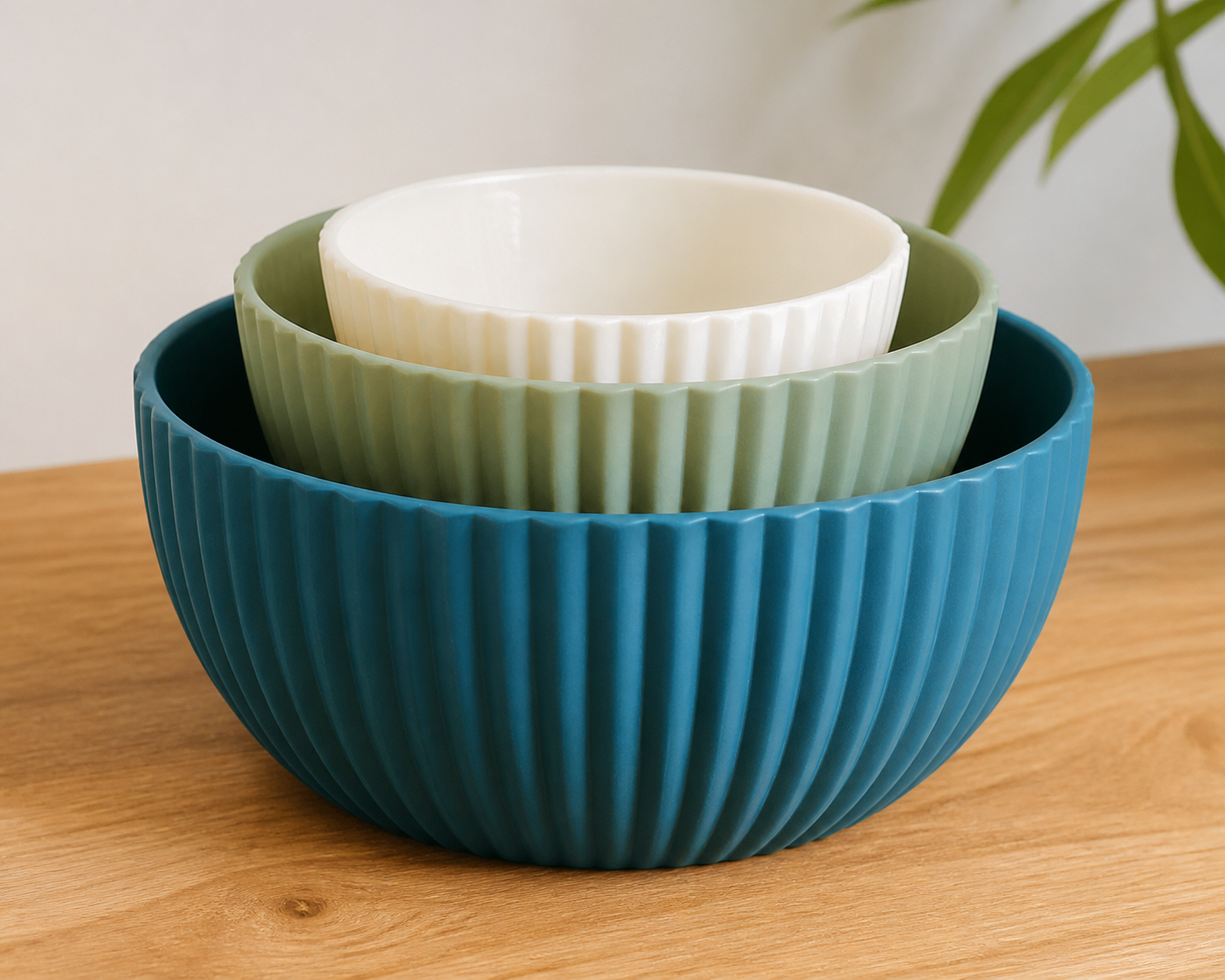 Set of 3 Ribbed Bowls3D打印创意设计灵感