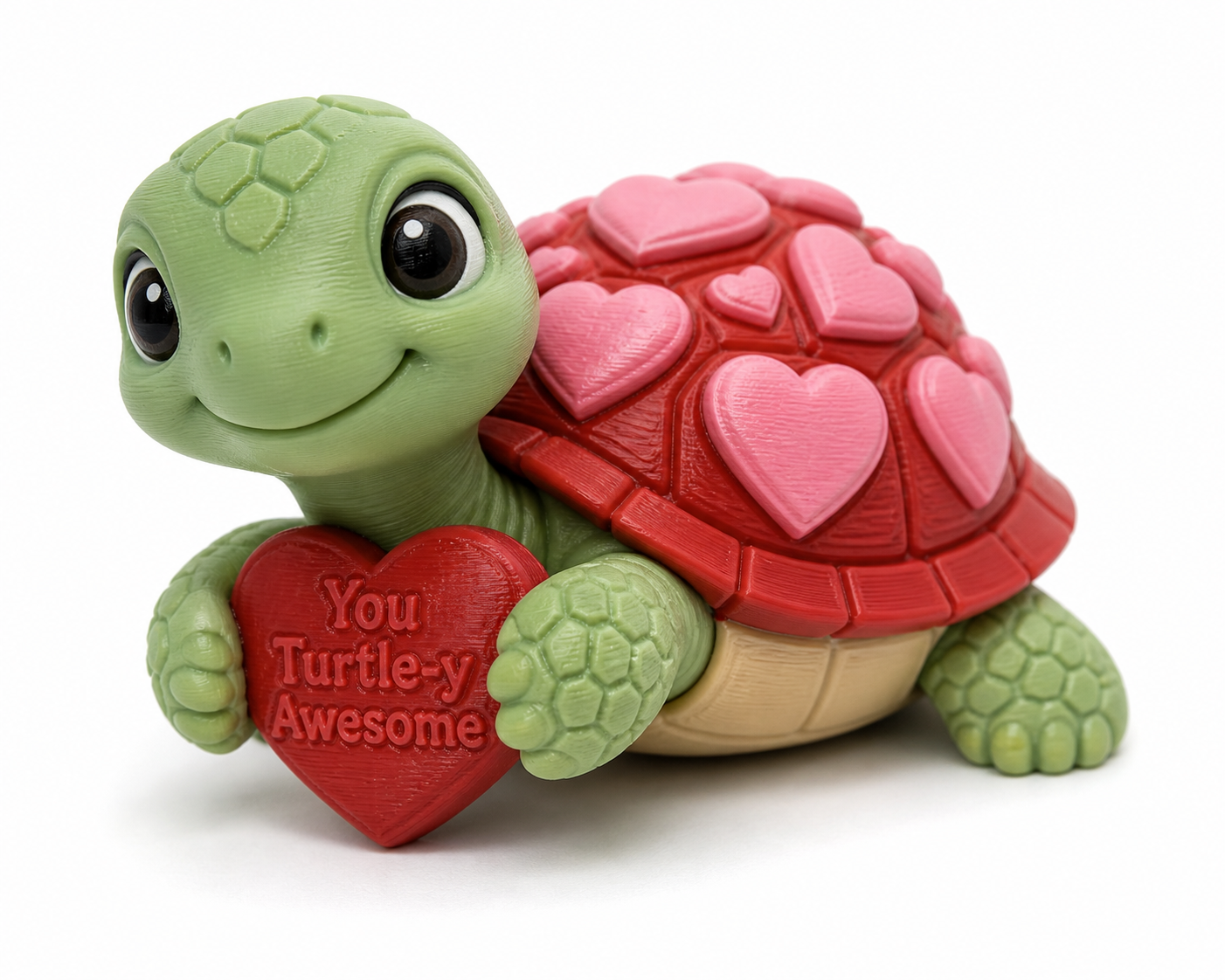 Valentines Turtle wi إلهام التصميم الإبداعي للطباعة ثلاثية الأبعاد