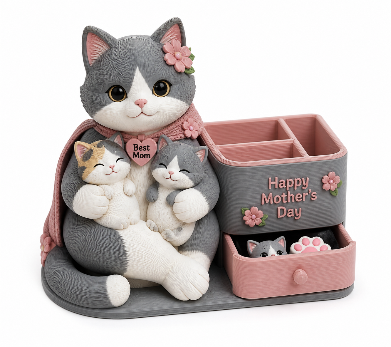 《母亲节礼物》-解压电脑猫猫-可按压，带 3D Printing Creative Design Inspiration