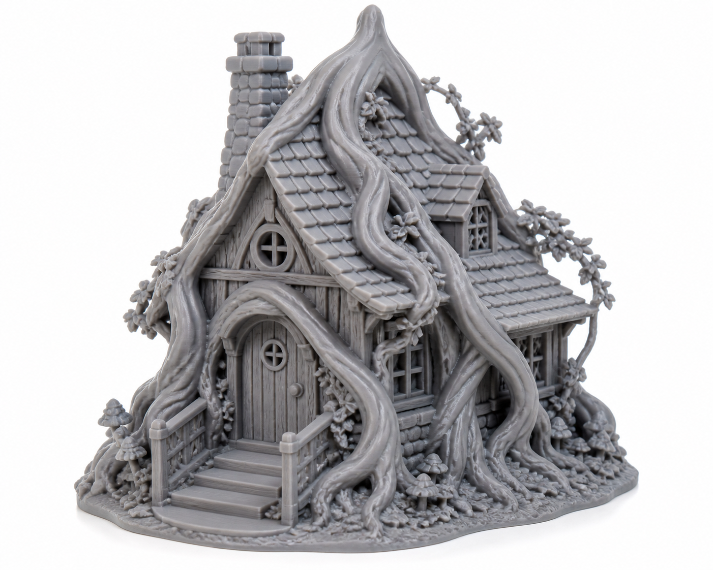 Twisted Root Cottage إلهام التصميم الإبداعي للطباعة ثلاثية الأبعاد