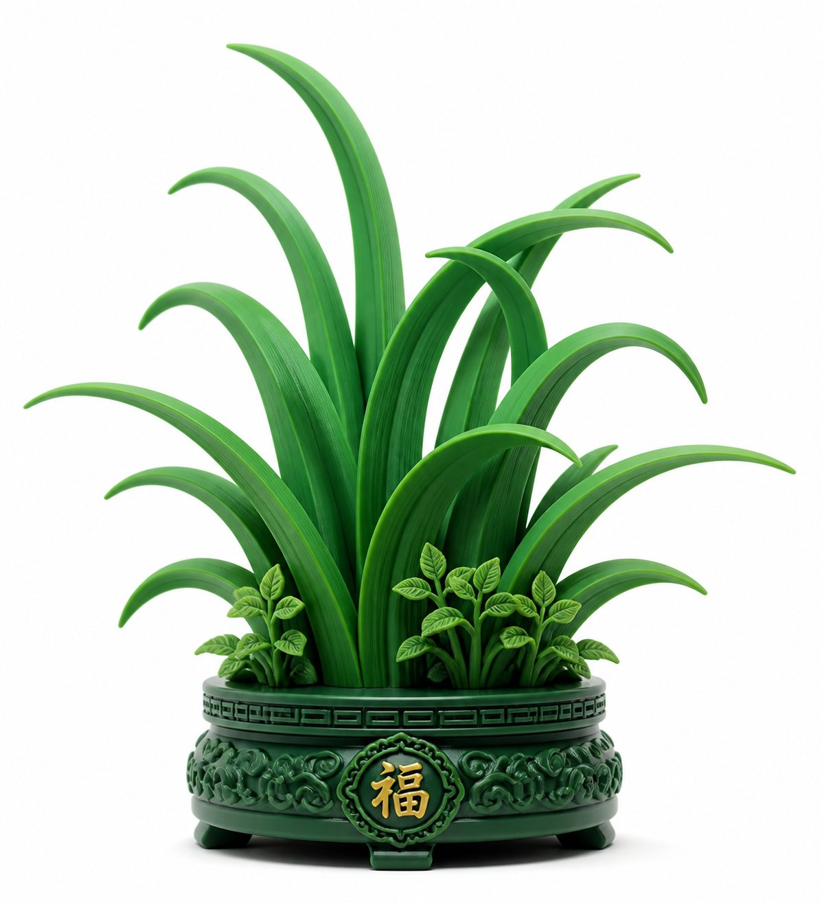 草（可能是一种植物）（握草） แรงบันดาลใจการออกแบบสร้างสรรค์พิมพ์ 3D