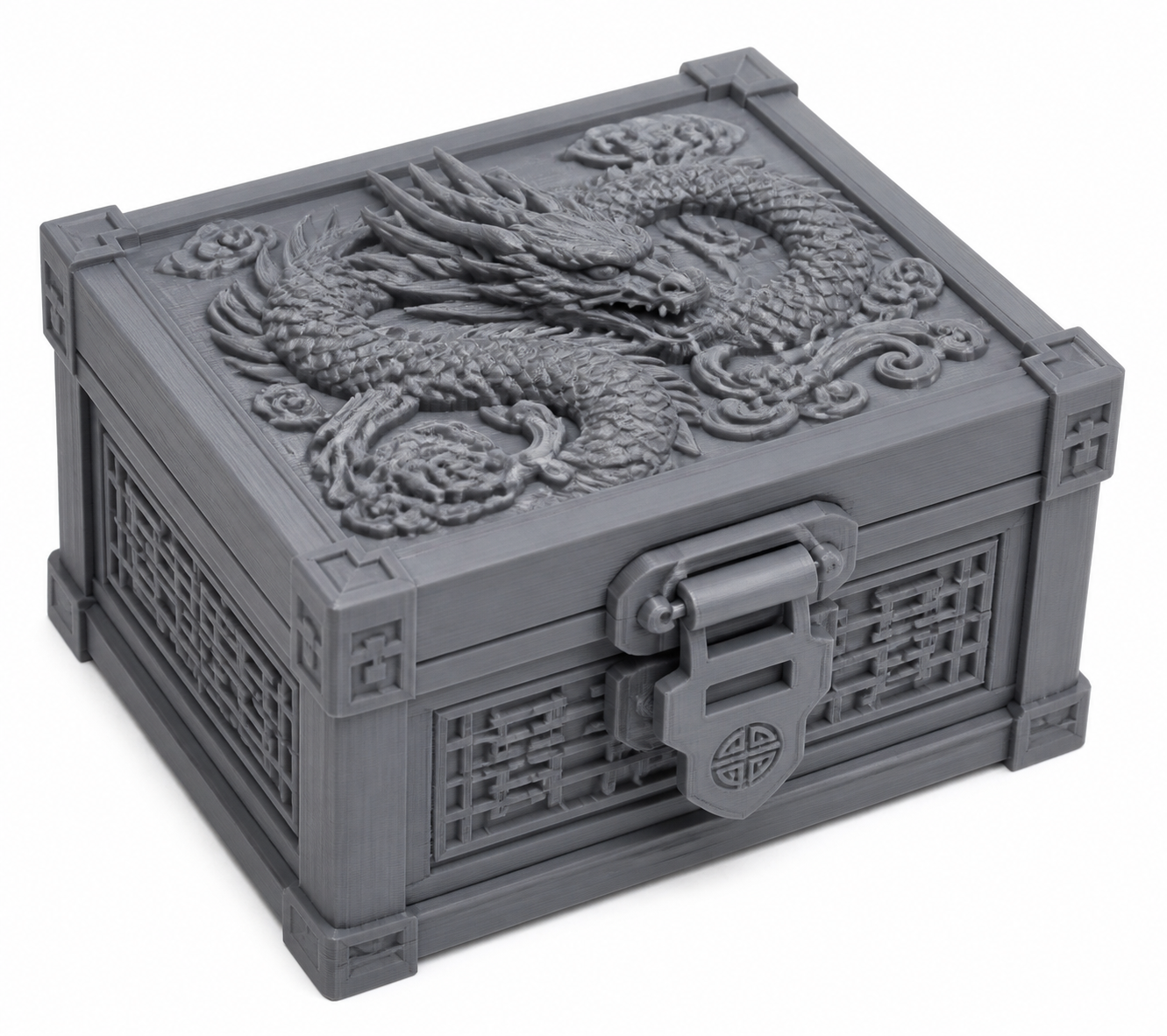 大容量翻盖带扣盒子 免螺丝免金属件 แรงบันดาลใจการออกแบบสร้างสรรค์พิมพ์ 3D