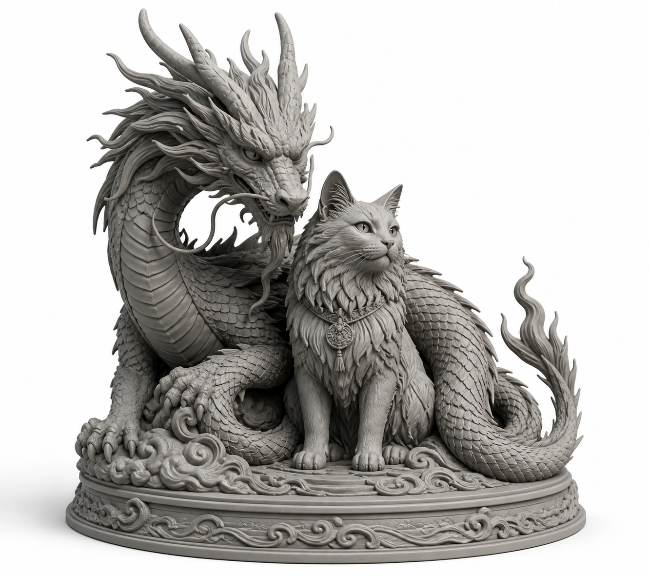 龙猫建筑摆件 Ispirazione di design creativo stampa 3D