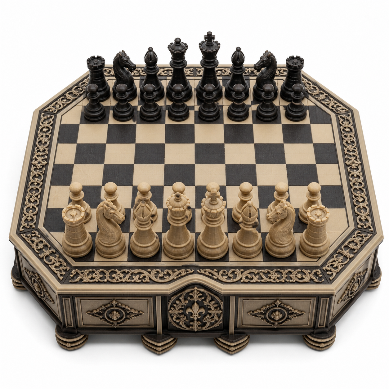 Chess Octagon Pie se Вдохновение креативного дизайна 3D-печати