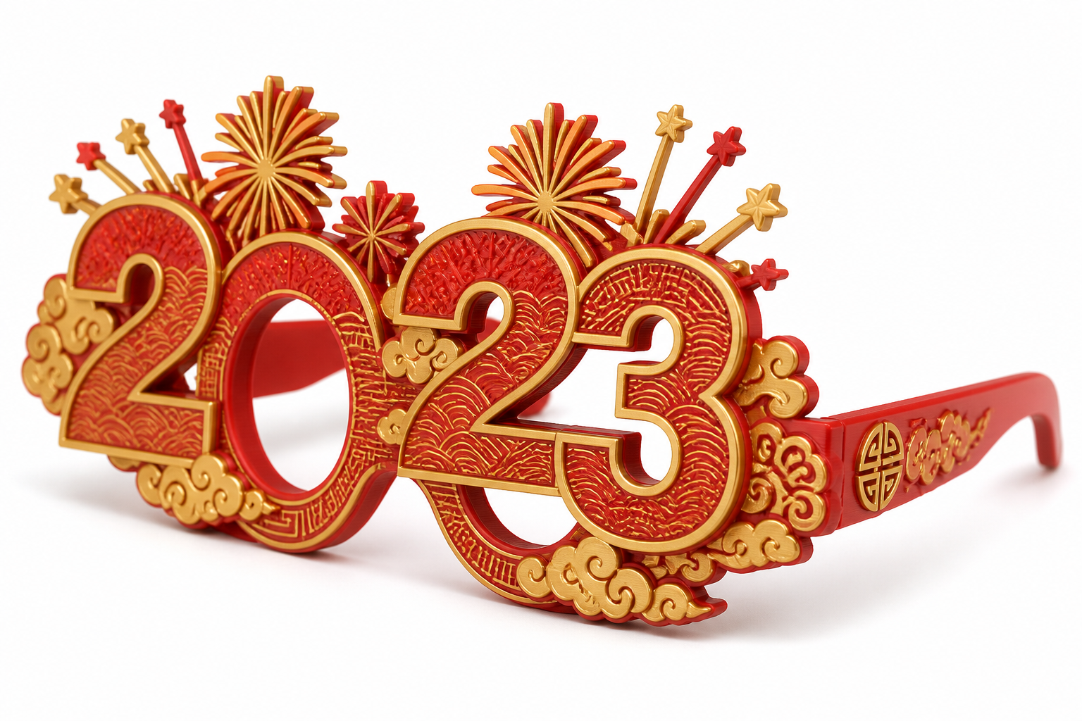 2023新年眼镜 3D प्रिंटिंग रचनात्मक डिज़ाइन प्रेरणा