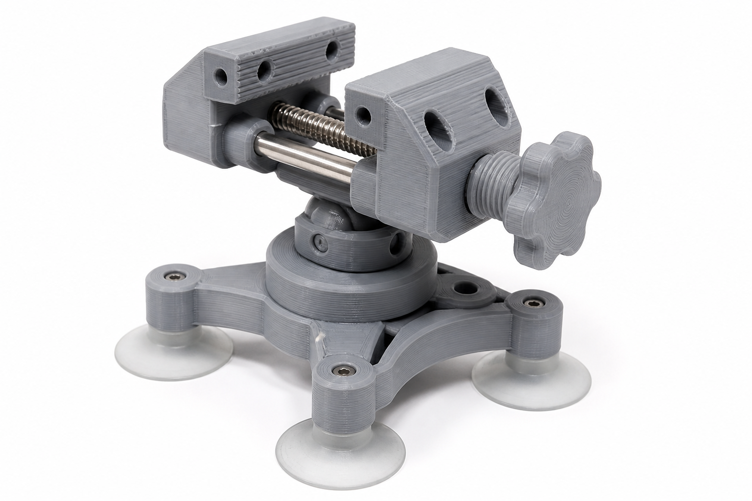 Modular Mini Bench Vise with Suction Cups3D打印创意设计灵感