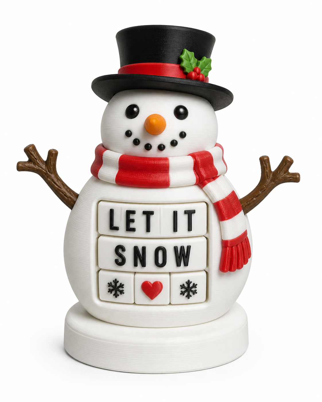 Text Flip: Snowman - 20253D打印创意设计灵感