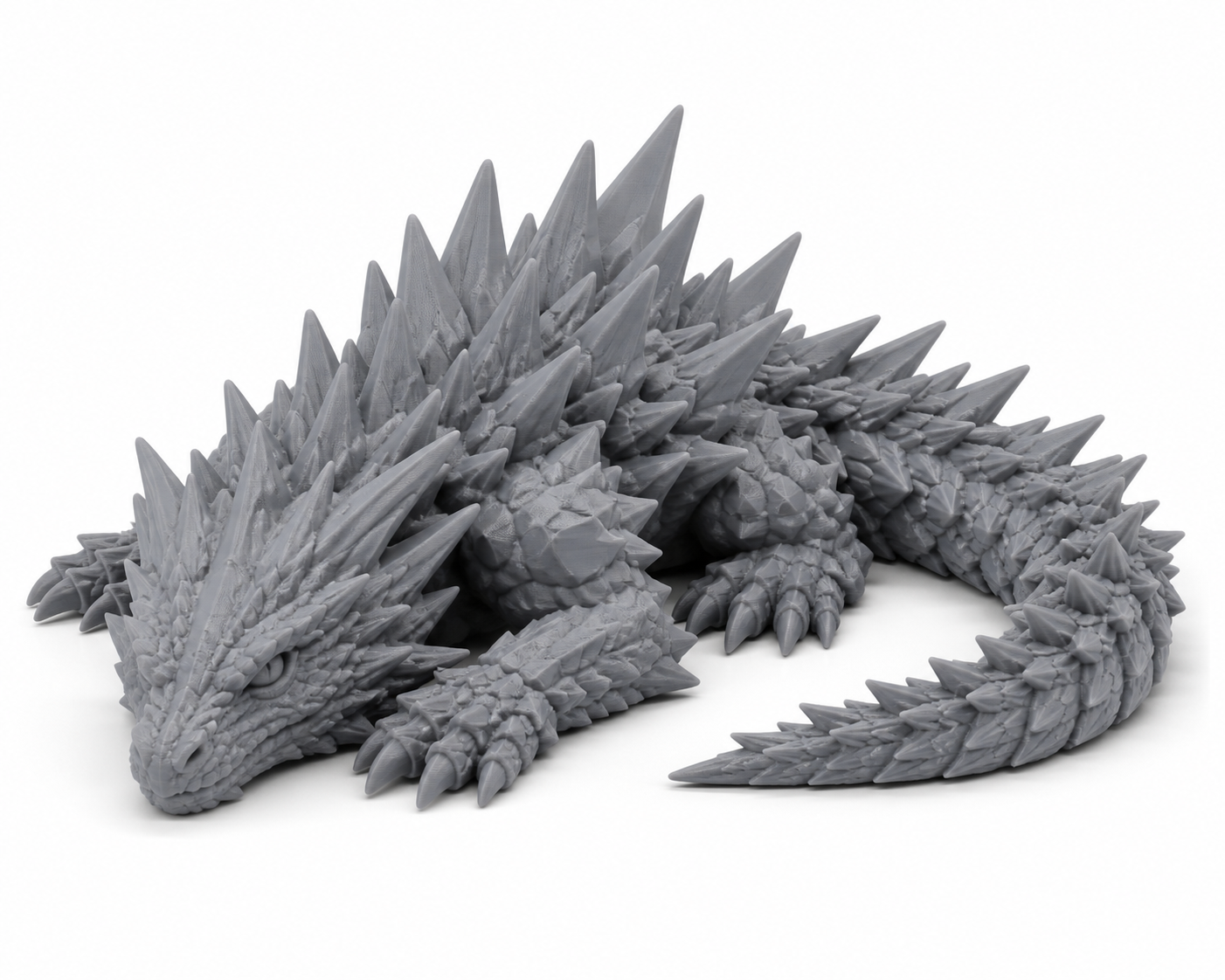 Spiky Mountain Drago Inspiración de diseño creativo impresión 3D