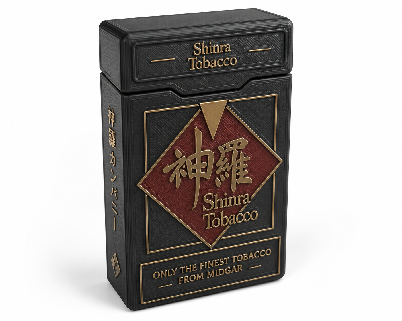 精美Shinra Tabacco Box手卷烟盒模3D打印创意设计灵感