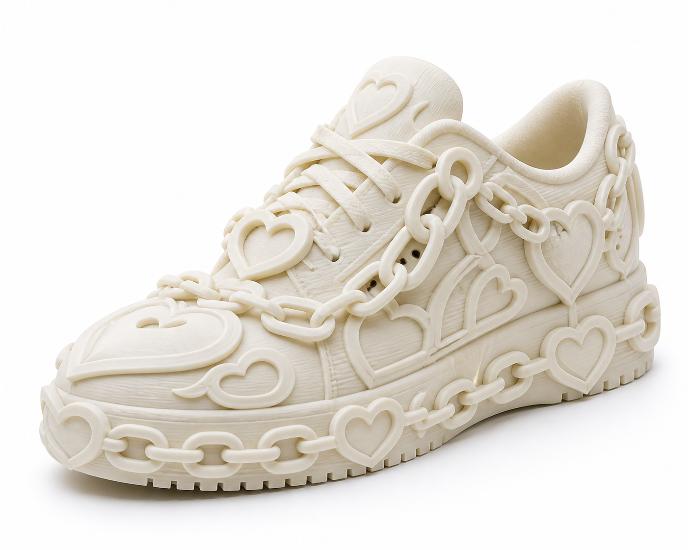 Hearts chain shoe ch Вдохновение креативного дизайна 3D-печати