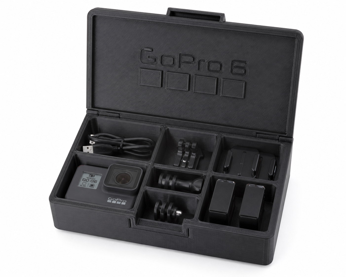 gopro6运动相机收纳盒 แรงบันดาลใจการออกแบบสร้างสรรค์พิมพ์ 3D