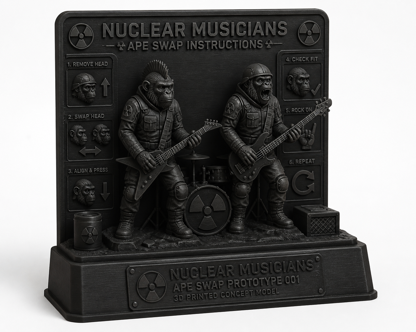 Nuclear Musicians AP Вдохновение креативного дизайна 3D-печати