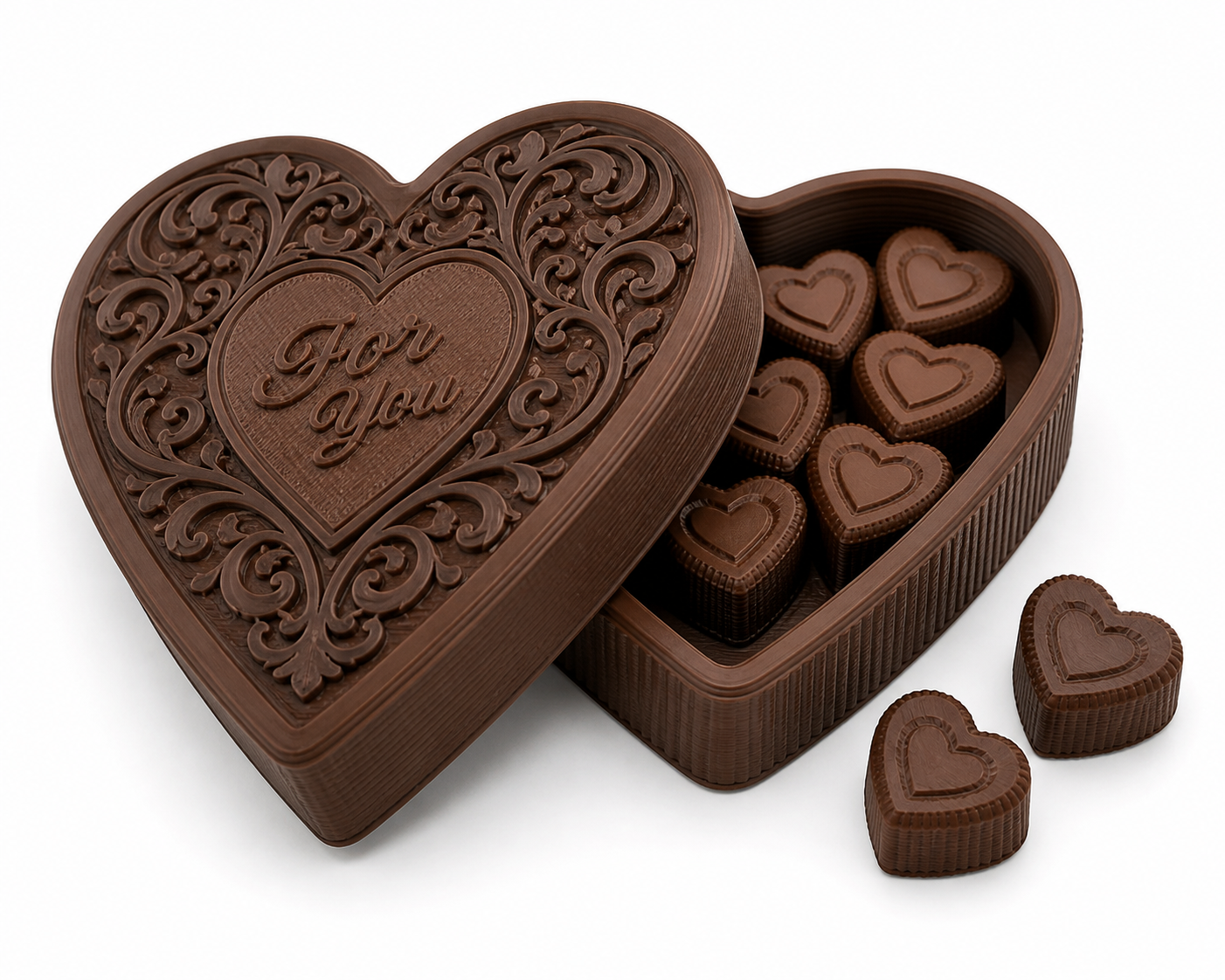 实用Chocolate Heart Box wit3D打印创意设计灵感