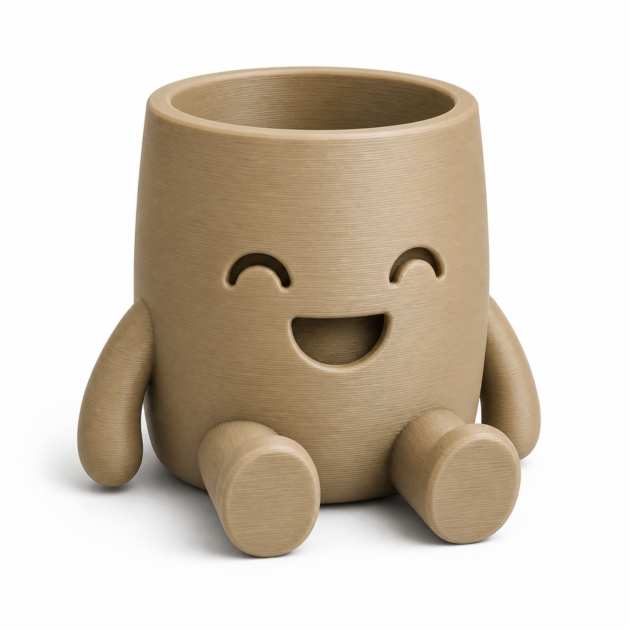 Happy Sitting Pot Inspirasi reka bentuk kreatif cetakan 3D