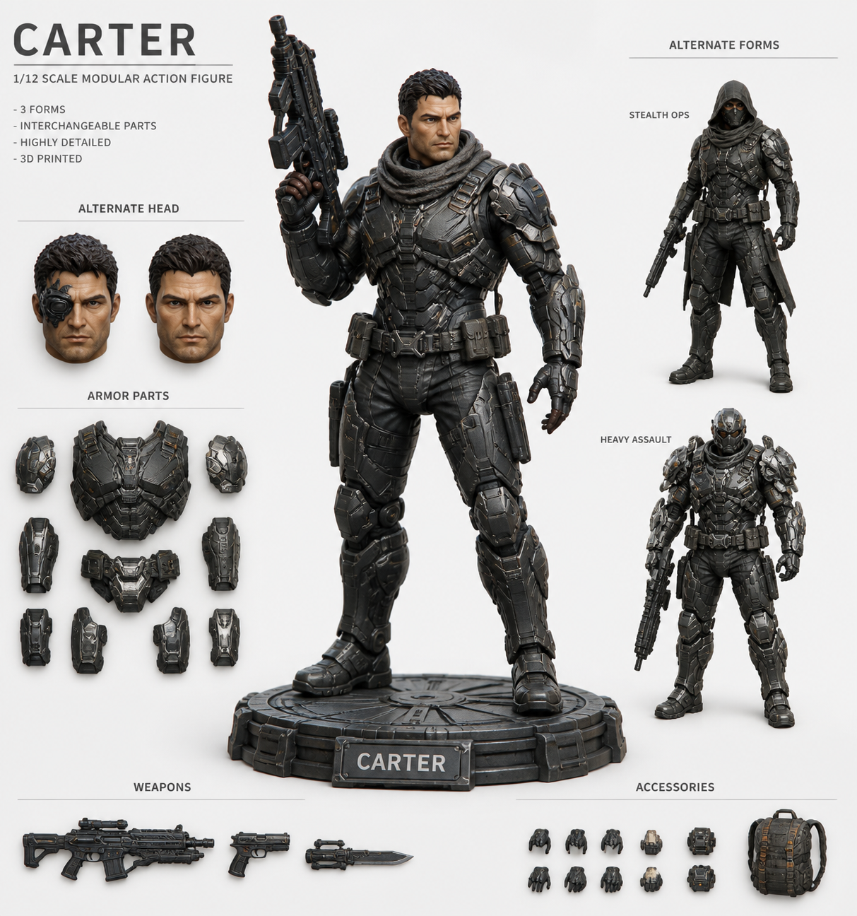 Carter 卡特 إلهام التصميم الإبداعي للطباعة ثلاثية الأبعاد