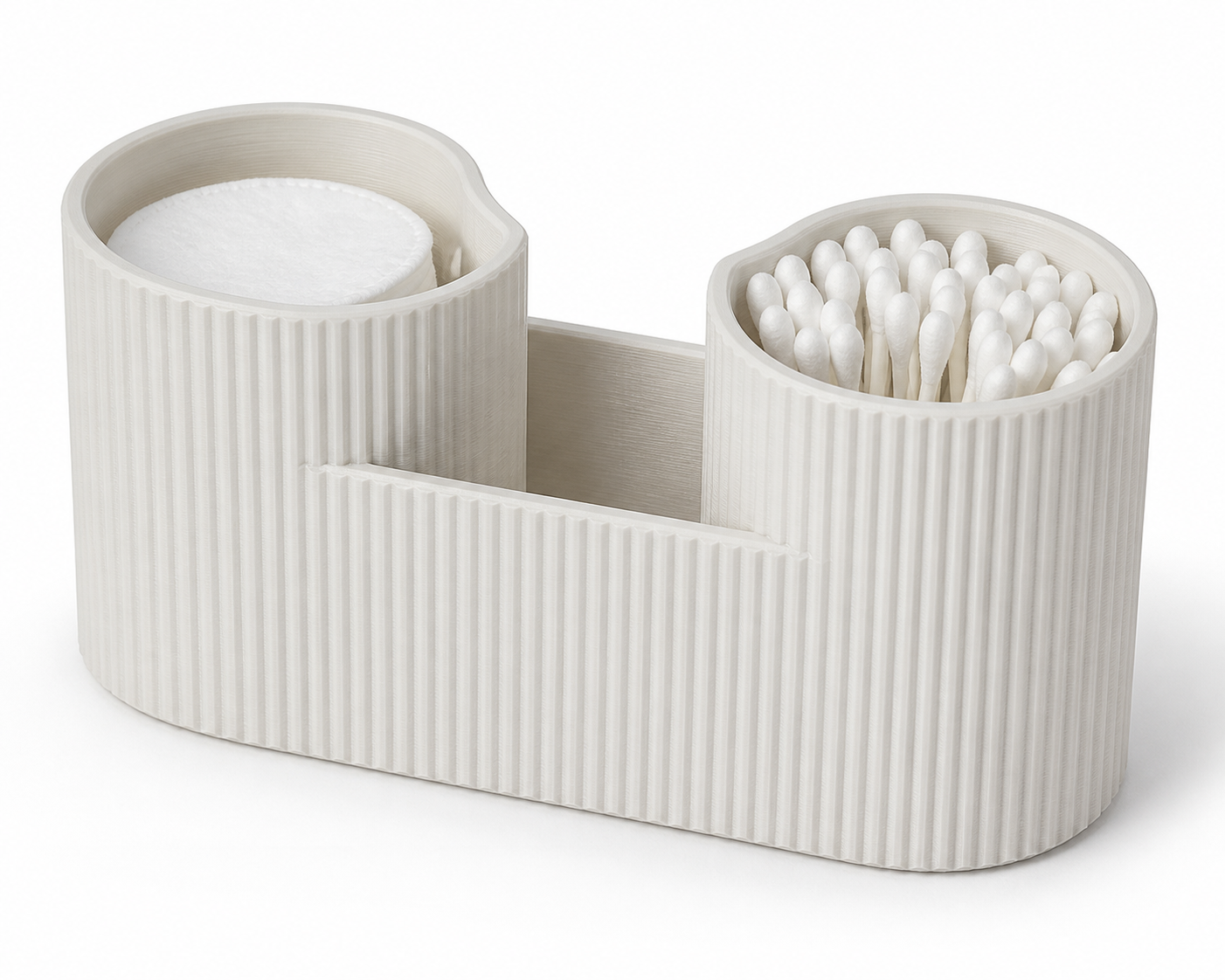 Ribbed Cotton Pads and Buds Holder Cảm hứng thiết kế sáng tạo cho in 3D