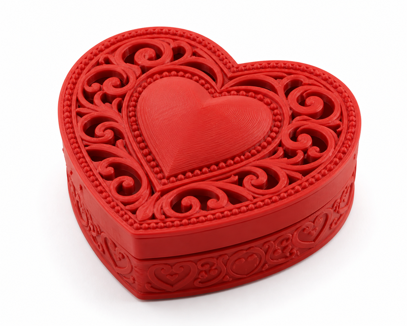 Valentines Heart Box Inspiração de design criativo impressão 3D