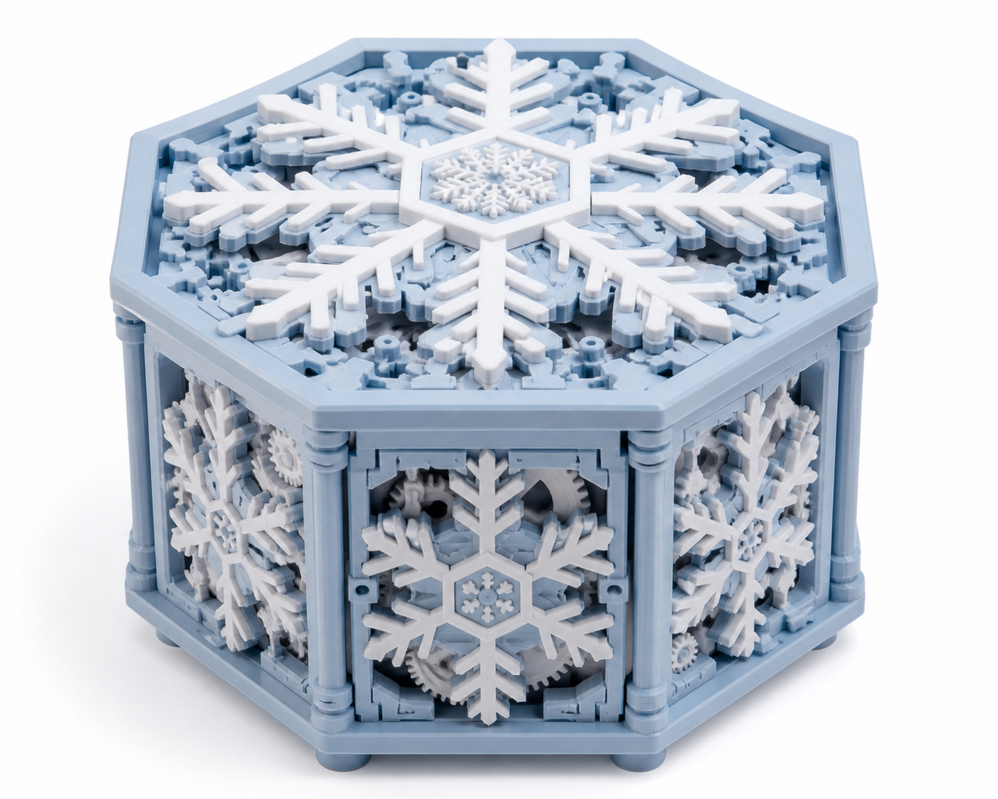 Snowflake Mechanical Вдохновение креативного дизайна 3D-печати