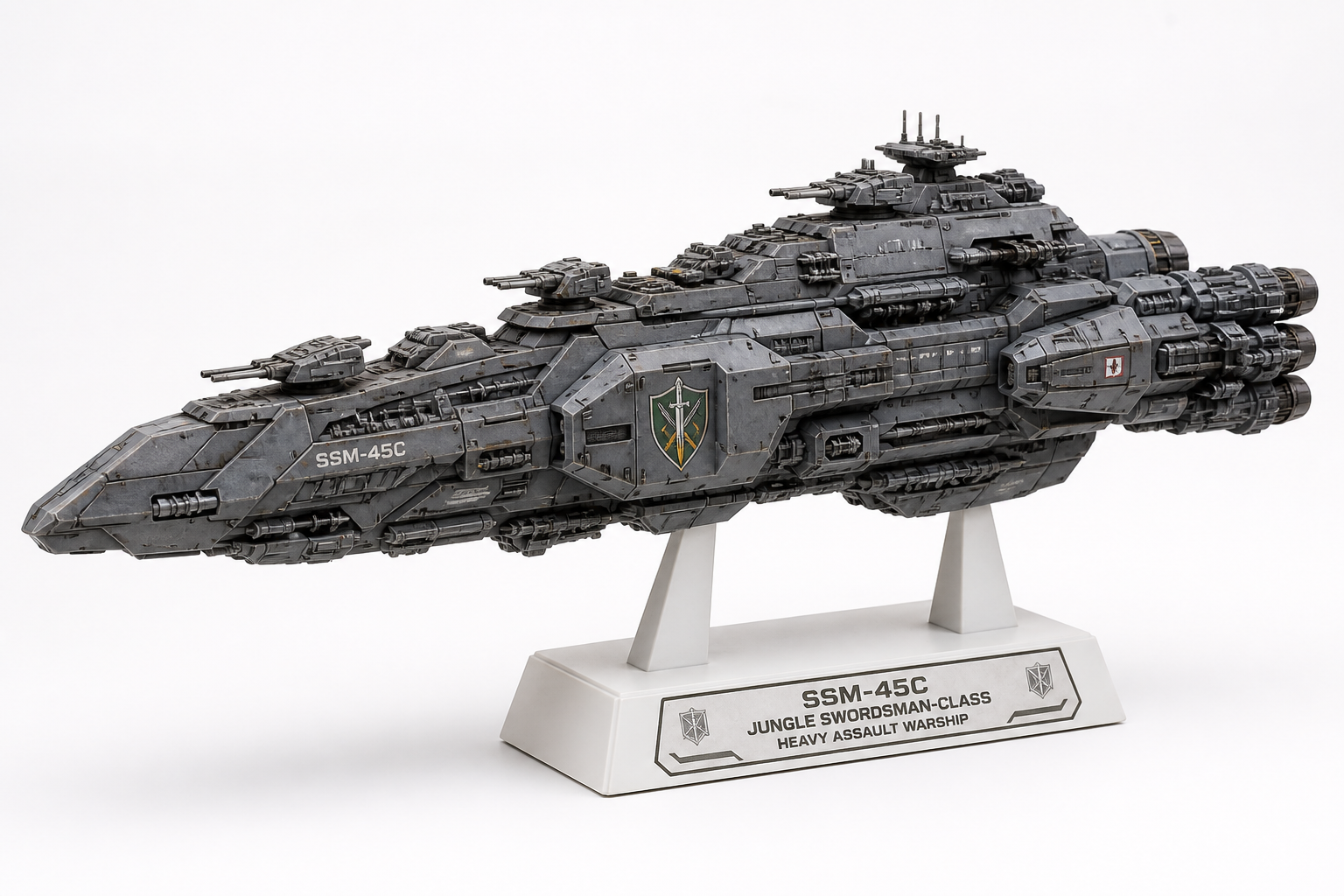 【1/1250】SSM-45C 密林剑客级突袭舰3D打印创意设计灵感