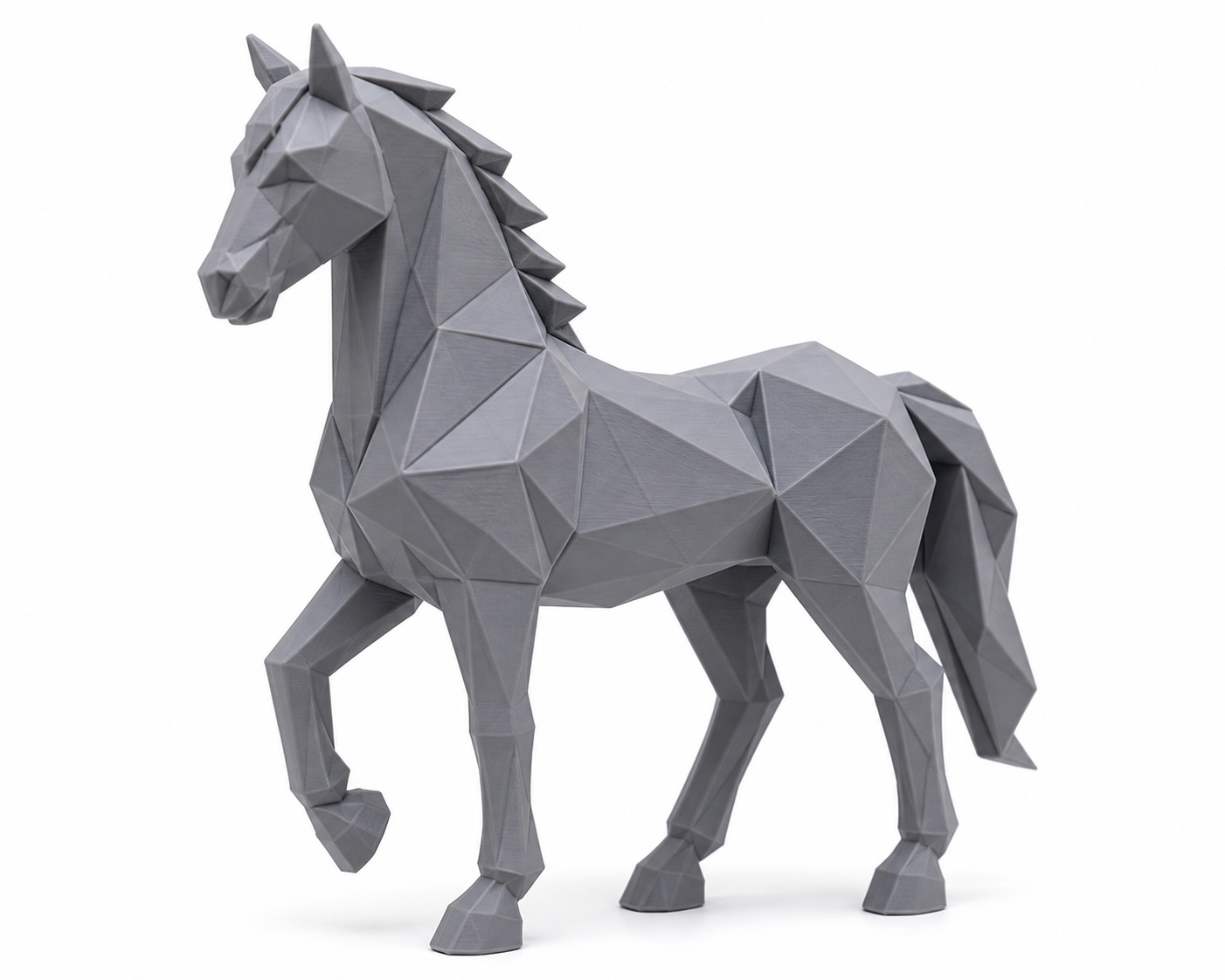 Geometric Horse Figu 3D-Druck kreative Design-Inspiration