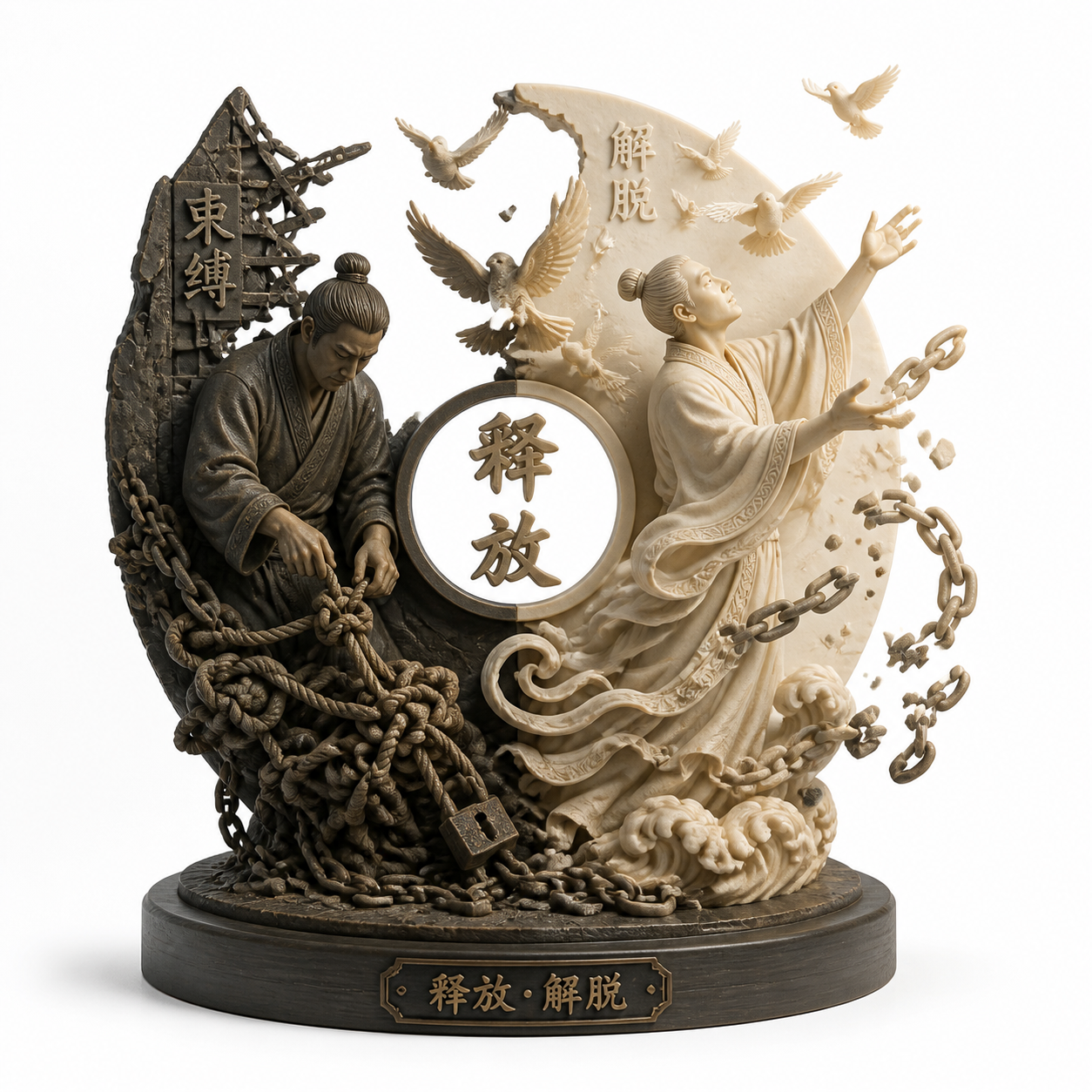 解与脱 แรงบันดาลใจการออกแบบสร้างสรรค์พิมพ์ 3D