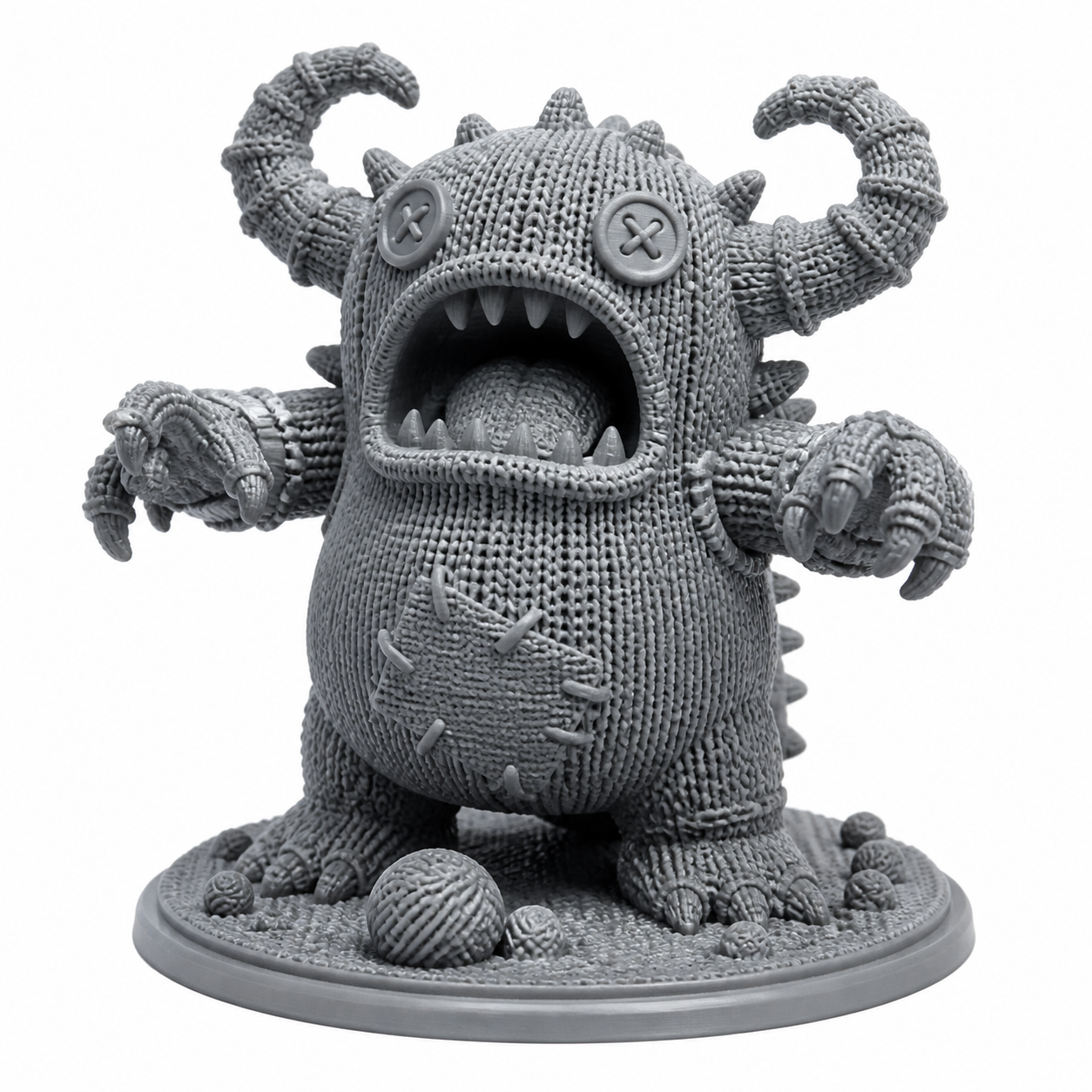 KNITTED MONSTER 3D Printing Creative Design Inspiration