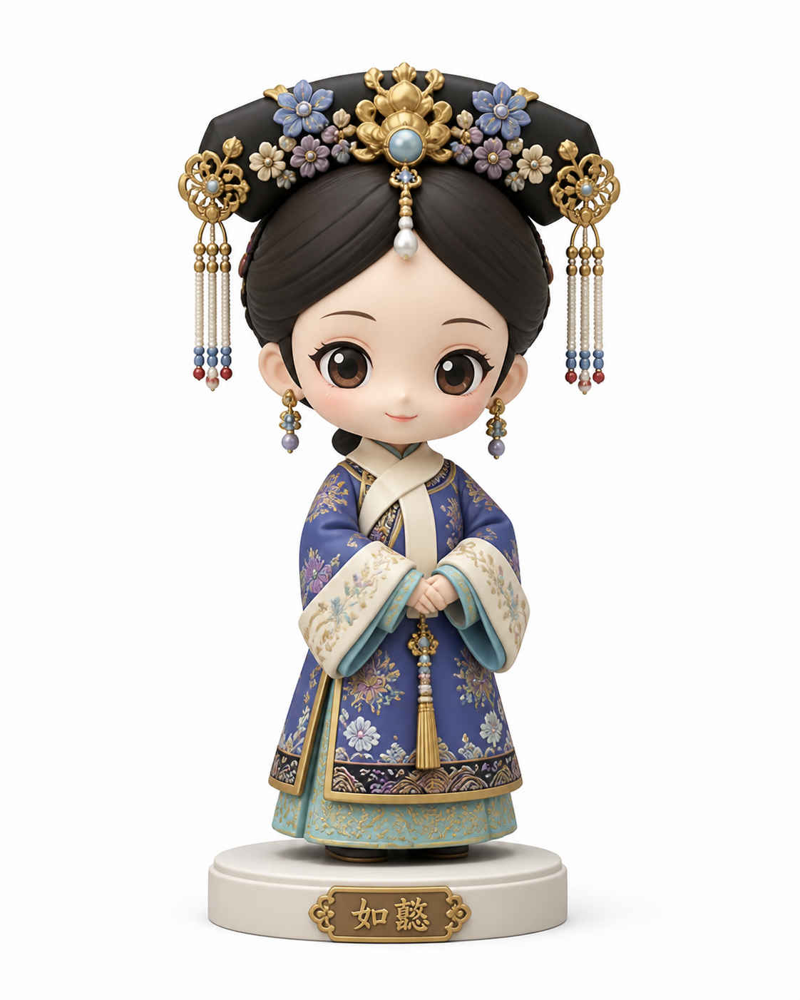 Q版角色-清宫娘娘 3Dプリンティングクリエイティブデザインインスピレーション
