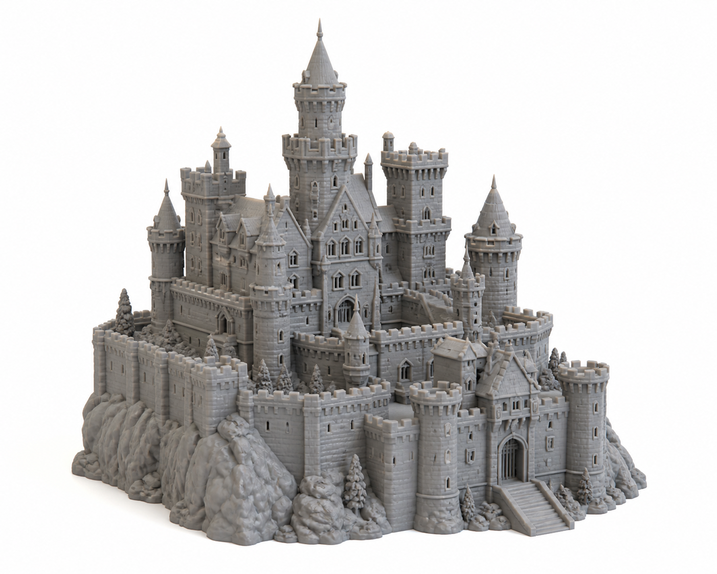 哈利波特的魔法学校城堡 3D Printing Creative Design Inspiration