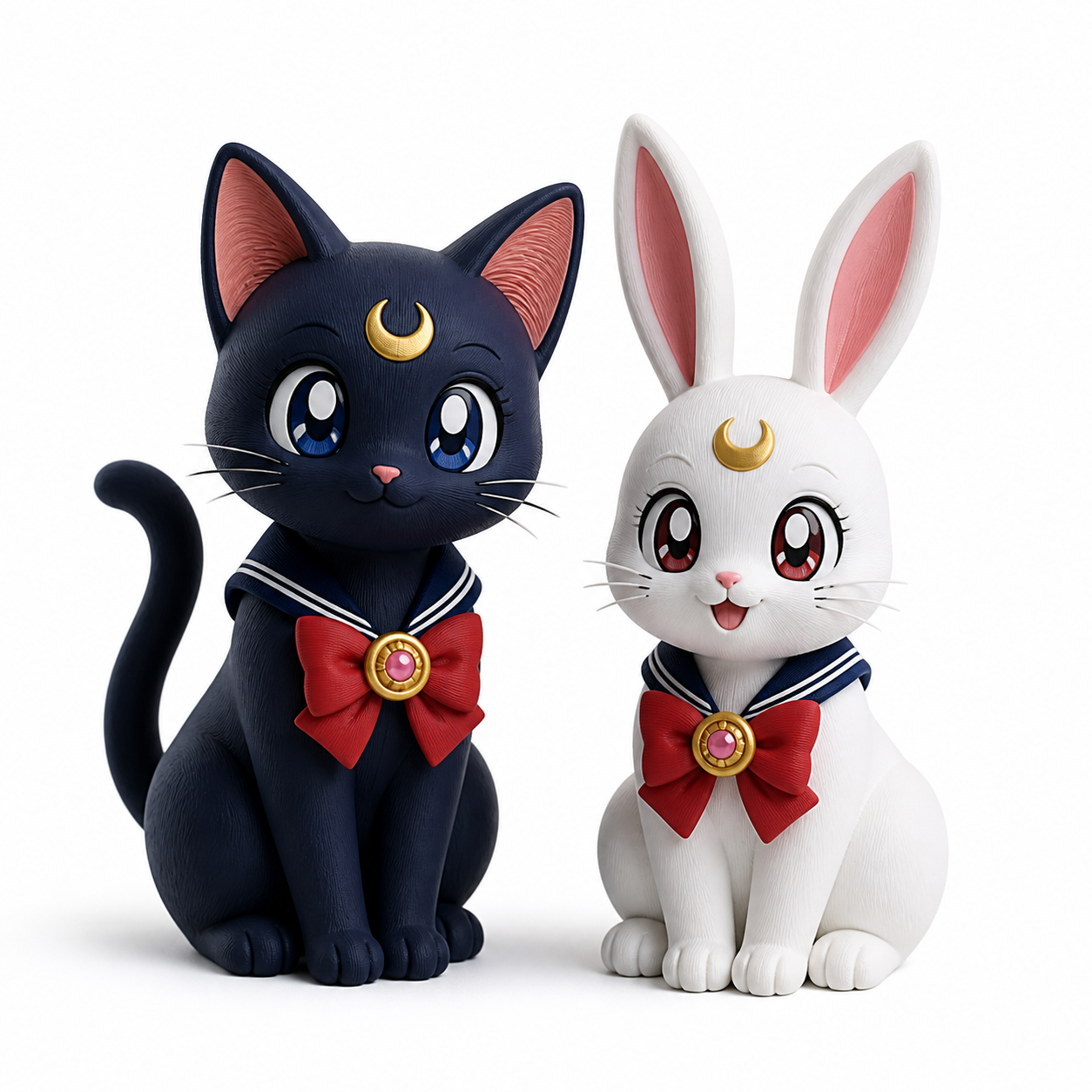 月野兔Sailor Moon变身姿势 إلهام التصميم الإبداعي للطباعة ثلاثية الأبعاد