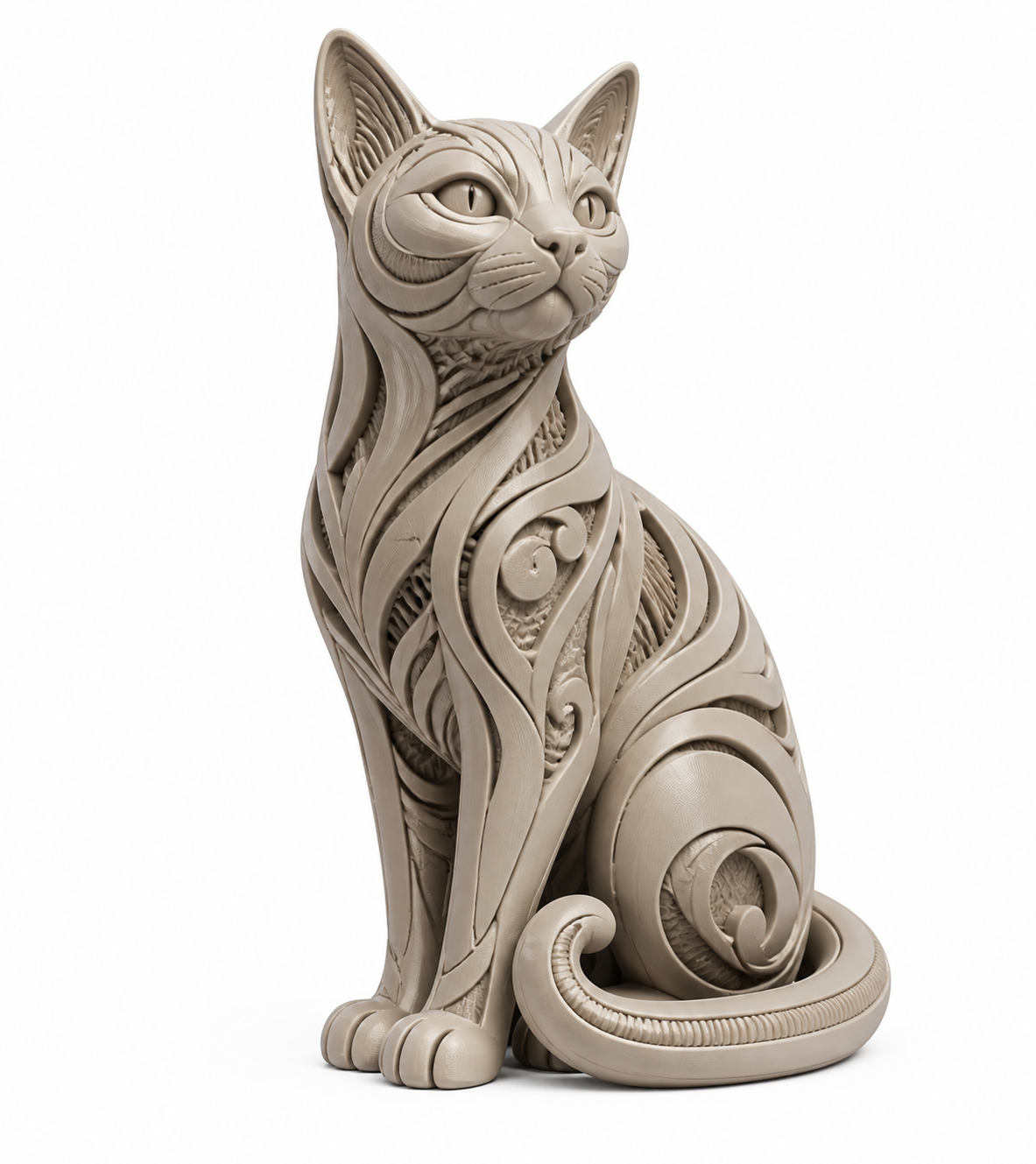 Designer CAT Sculptu แรงบันดาลใจการออกแบบสร้างสรรค์พิมพ์ 3D