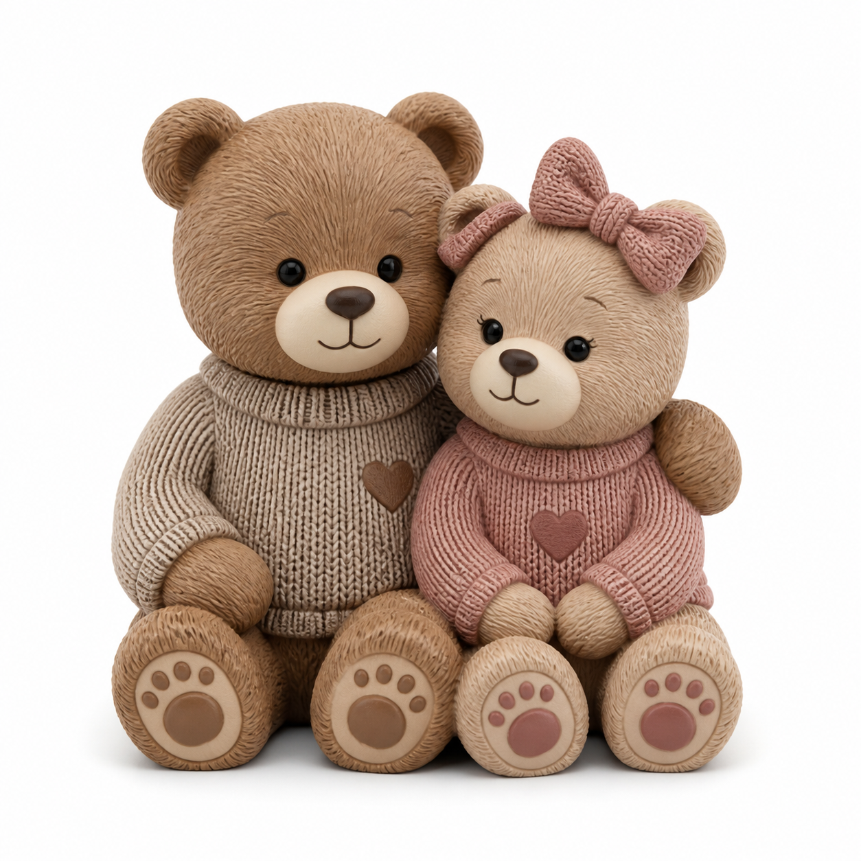 情侣熊系列-坐着哭泣的一二(Couple Bear3D打印创意设计灵感