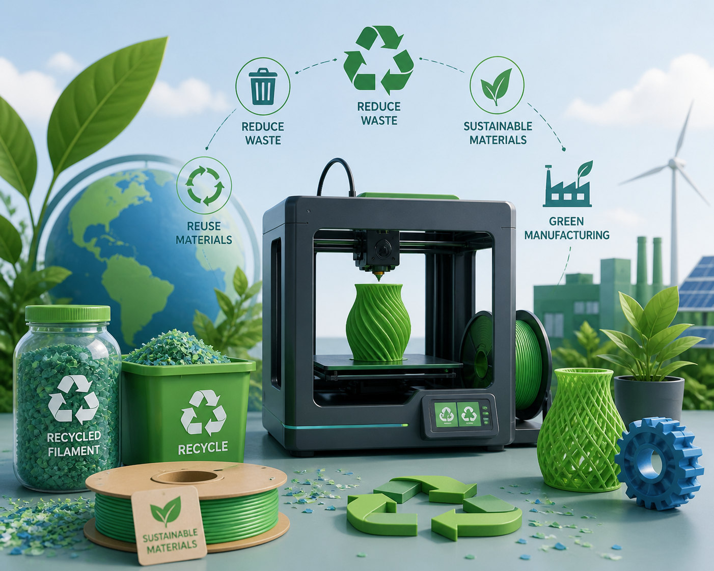 Sistema di gestione ambientale per stampa 3D