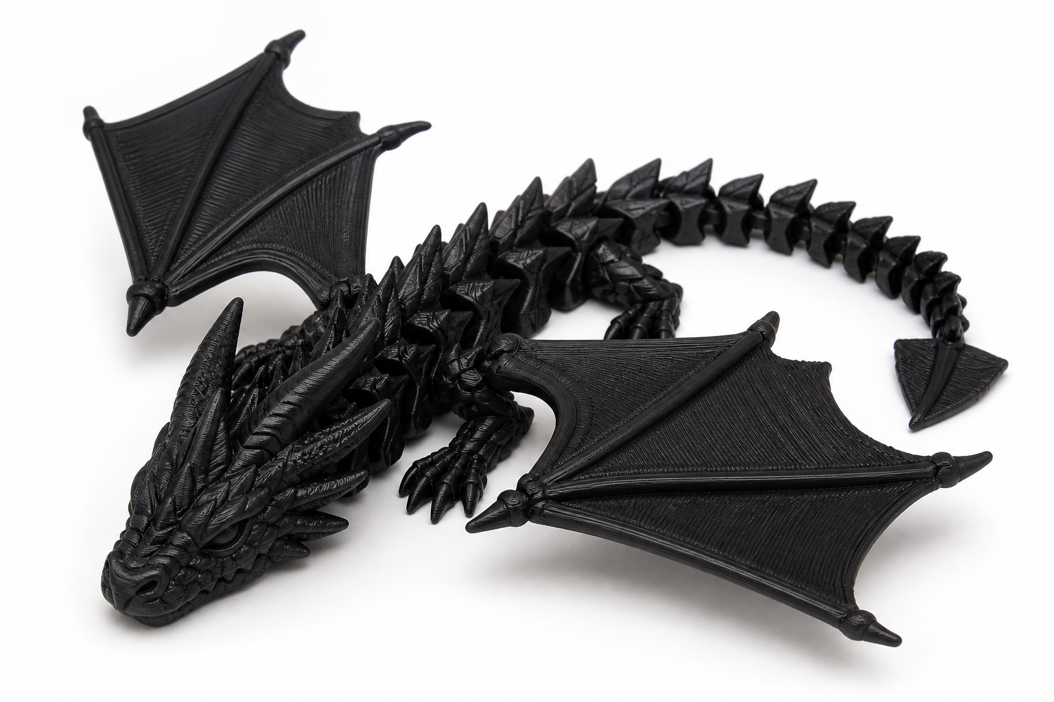 FLEXI柔性可动铰链圣诞龙 三种尺寸 3D Printing Creative Design Inspiration