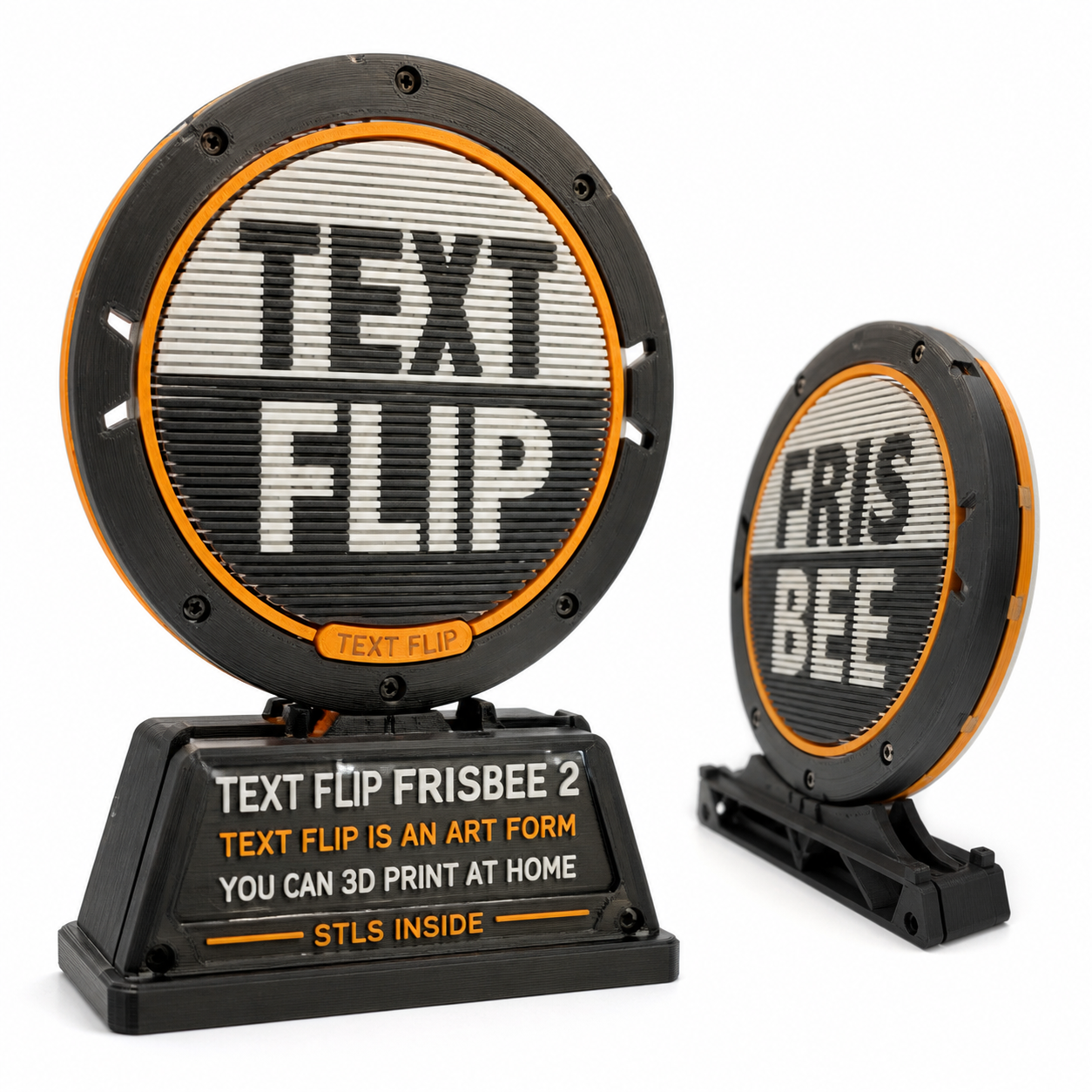 Text Flip - Frisbee Inspiration de design créatif impression 3D
