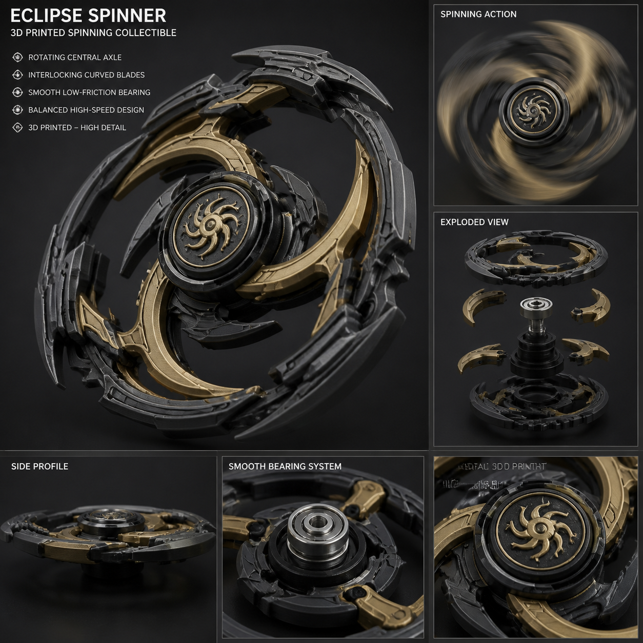 旋转的小玩具 إلهام التصميم الإبداعي للطباعة ثلاثية الأبعاد