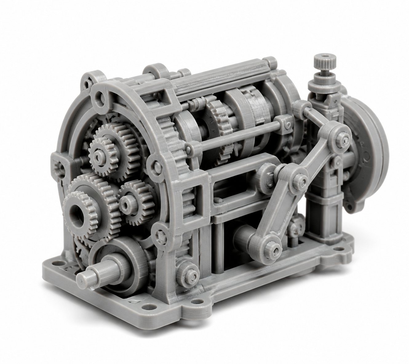 机械结构液压联动展开模型3D打印创意设计灵感